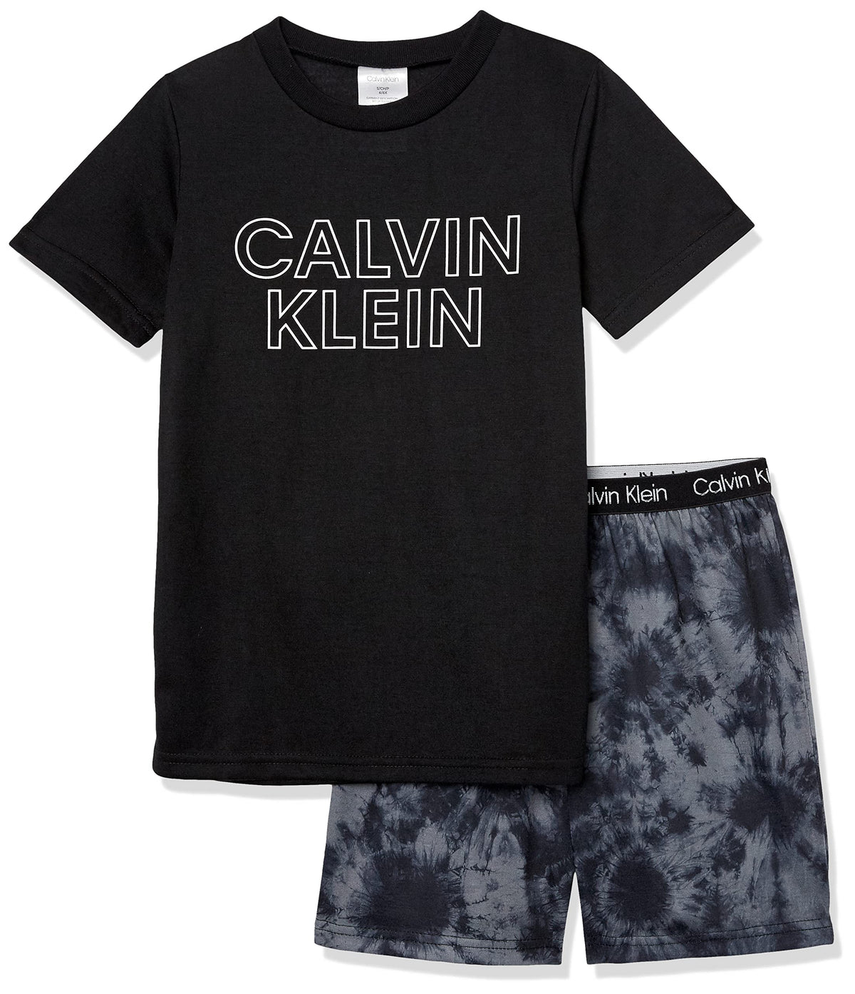 Calvin Klein Boys' 2 Piece Sleepwear Top and Bottom Pajama Set Pj