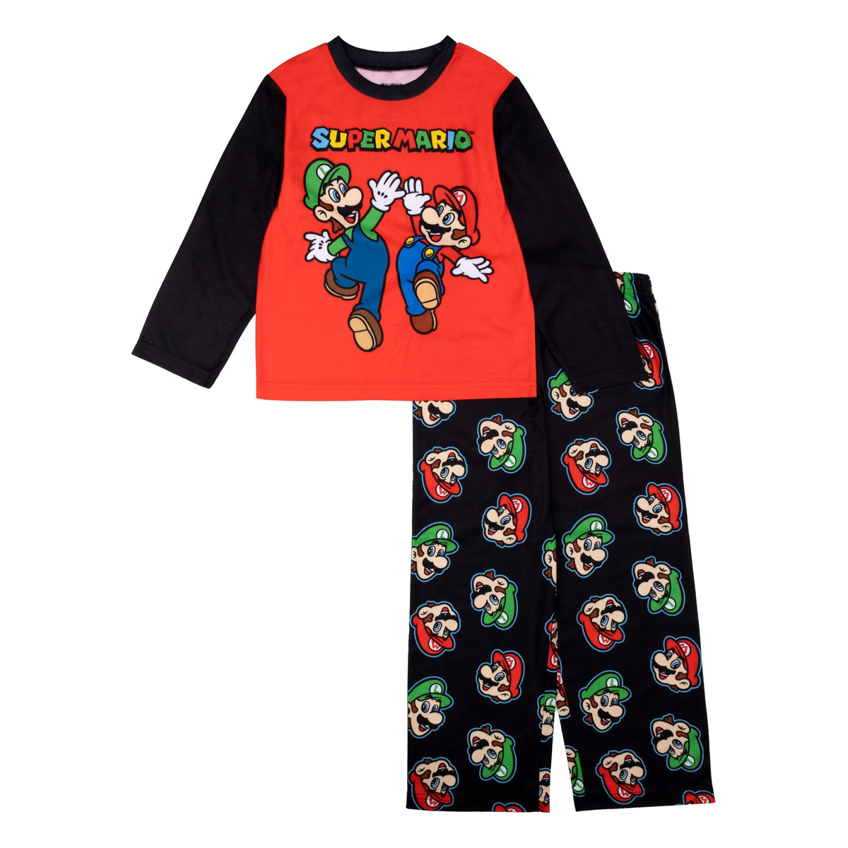 Nintendo Boys' 2-piece Loose-fit Pajama Set, Matching Short-Sleeve Pajamas