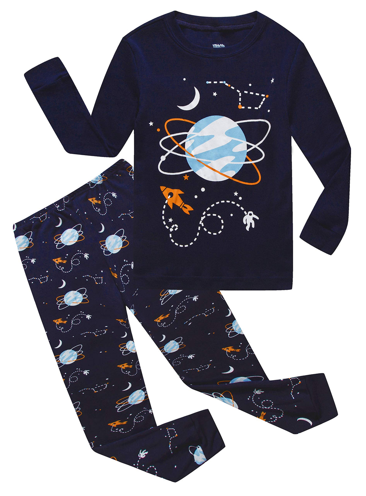 KikizYe Little Big Boys Girls Pajamas Set Kids PJs 100% Cotton Sleepwear
