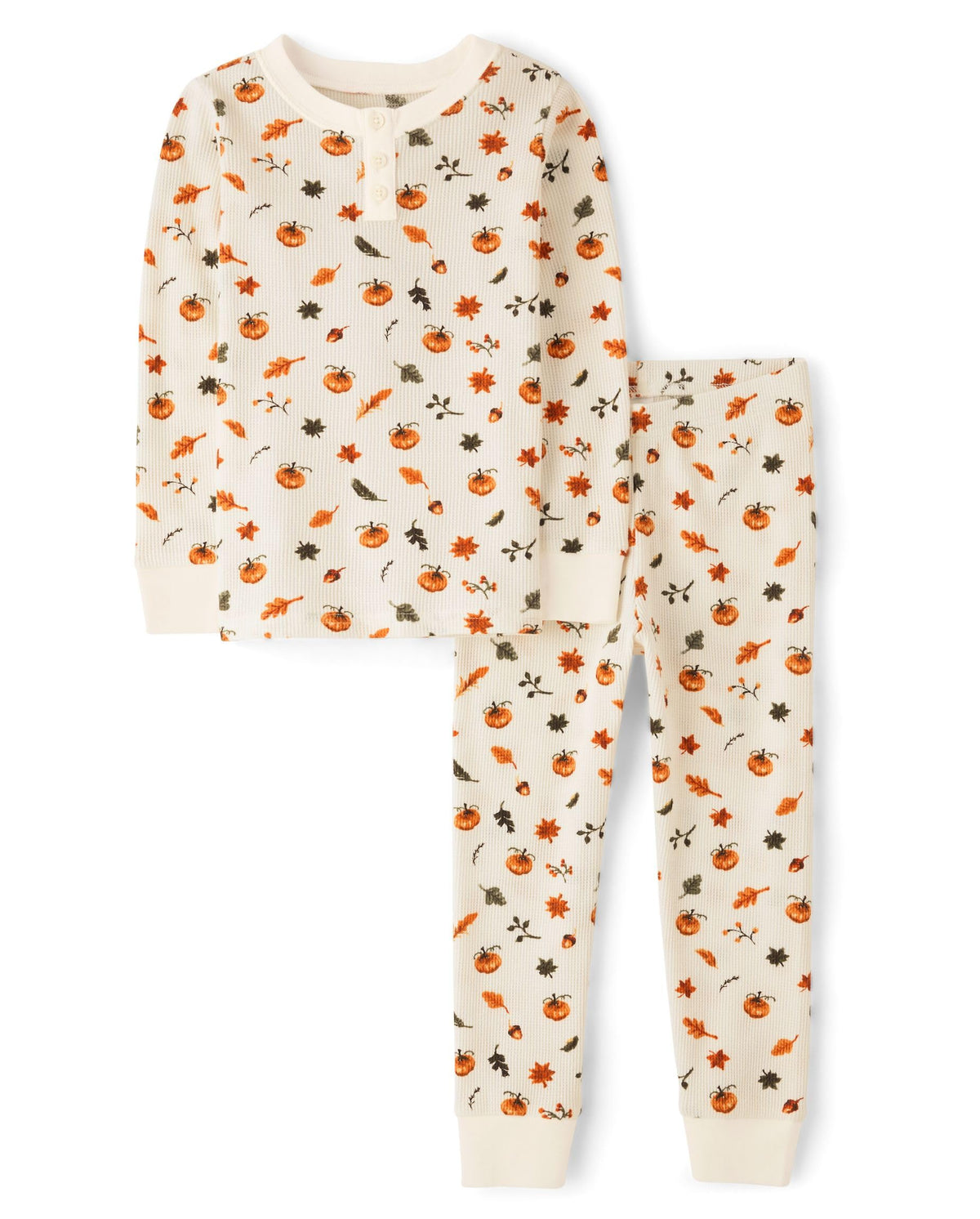 Gymboree Boys' And Toddler 100% Cotton Henley Long Sleeve Top and Pants, Gymmies Pajama Set