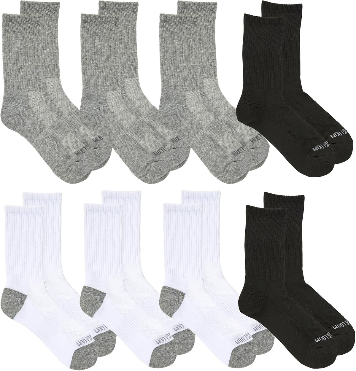 Fruit of the Loom Boys Coolzone Socks, Breathable with Half Cushion (Multi-Packs)