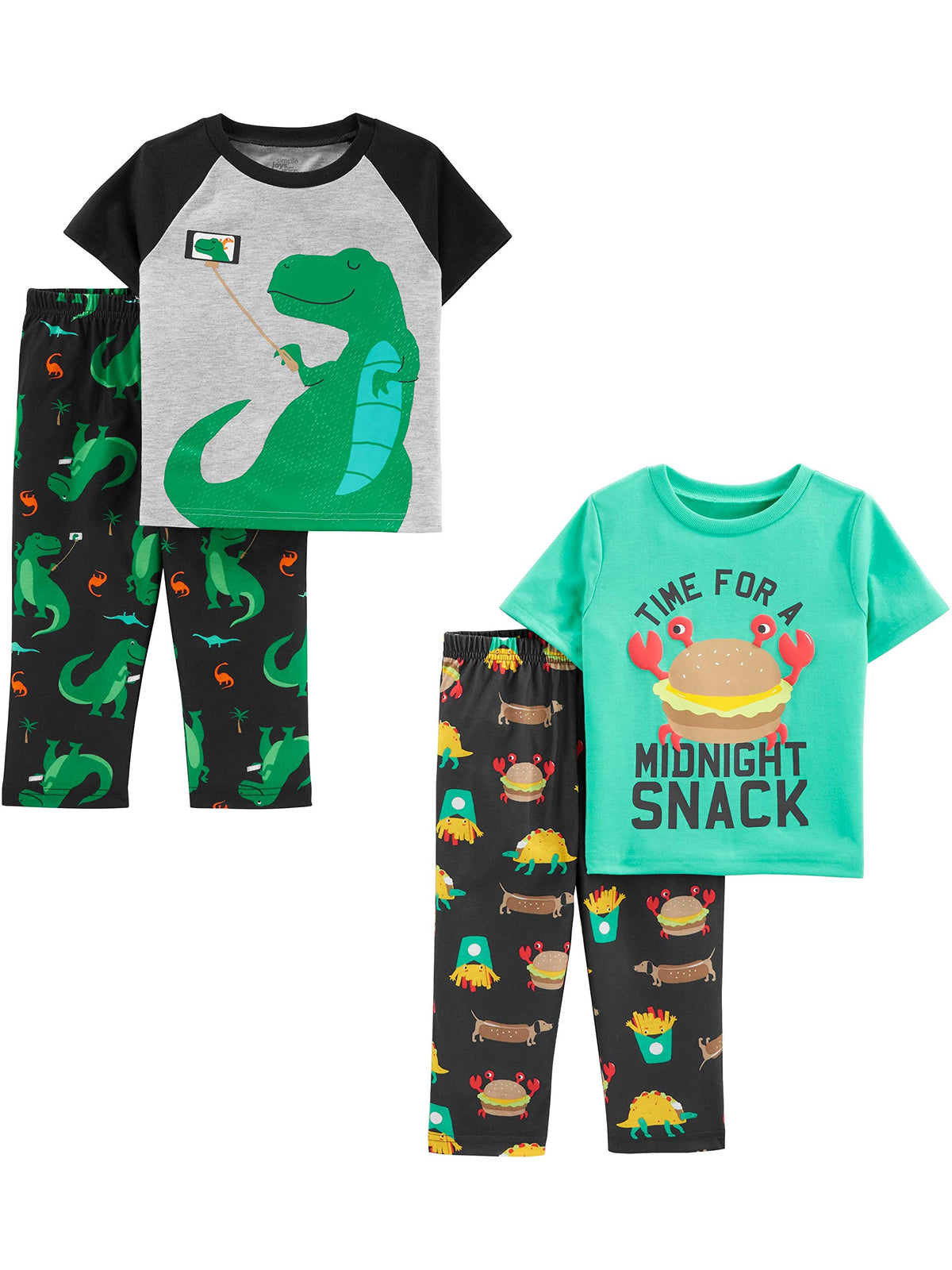 Simple Joys by Carter's Boys' 4-piece Polyester Pajama Set