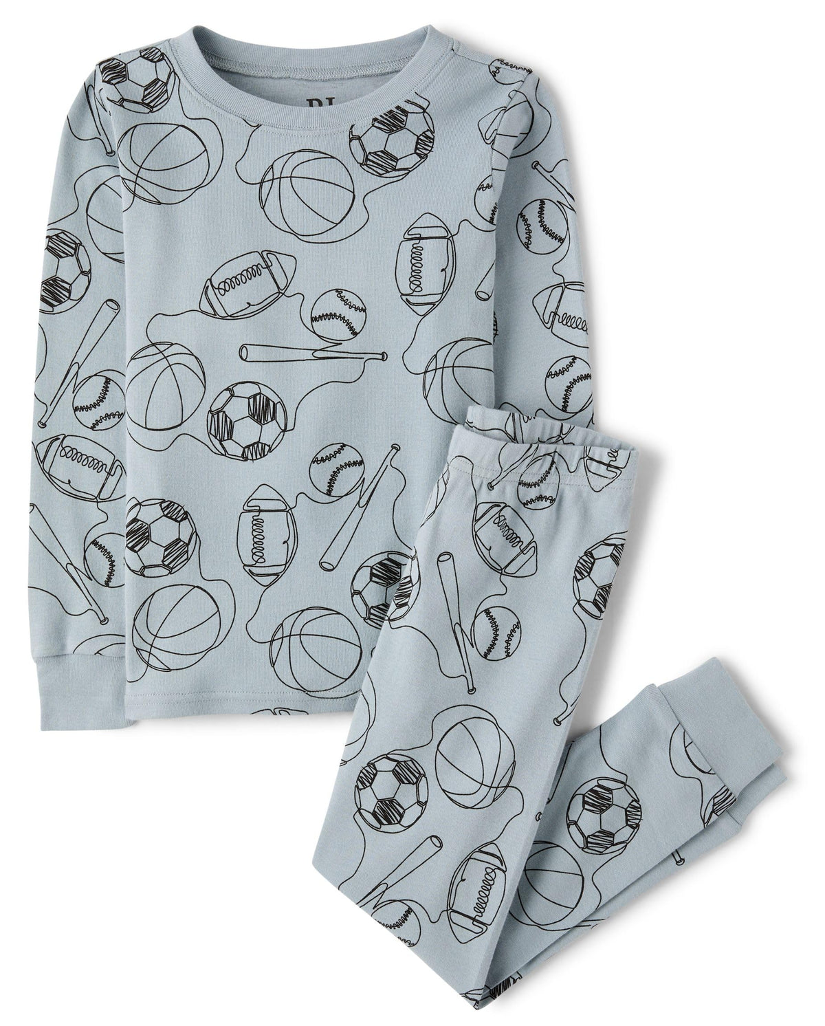 The Children's Place Boys' 100% Snug Fit Cotton Long Sleeve Top and Pants,2-piece Pajama Sets