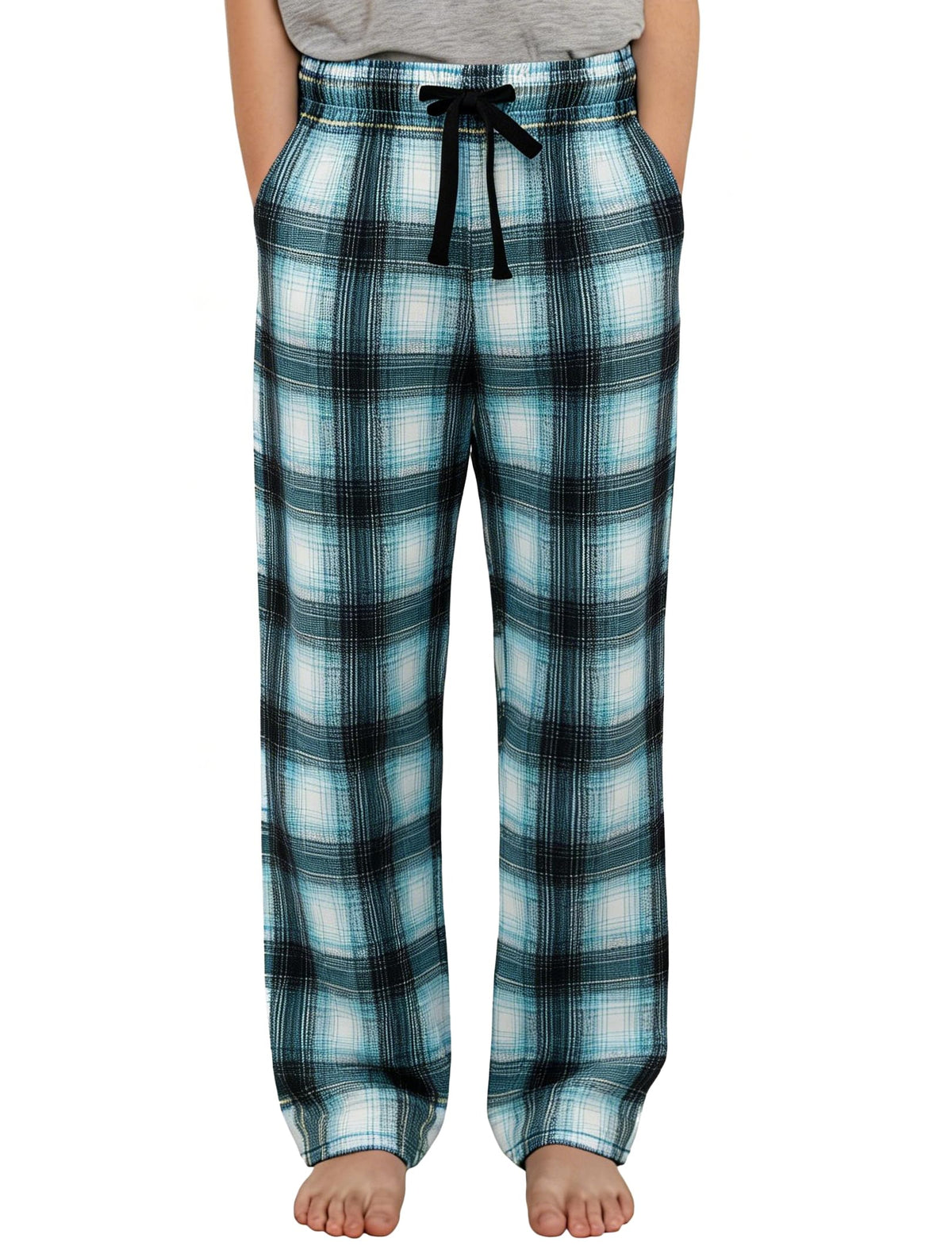 PATPAT Unisex Kids Plaid Pajama Pants Lounge Sleep Bottoms for 5–14 Years