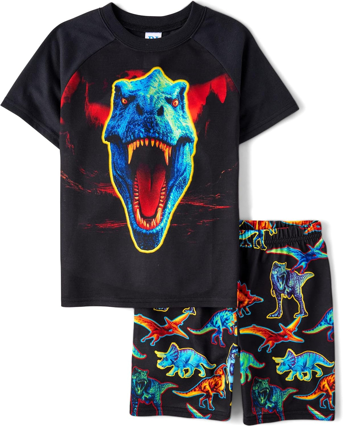 The Children's Place boys Short Sleeve Top and Shorts,2 Piece Pajama Set