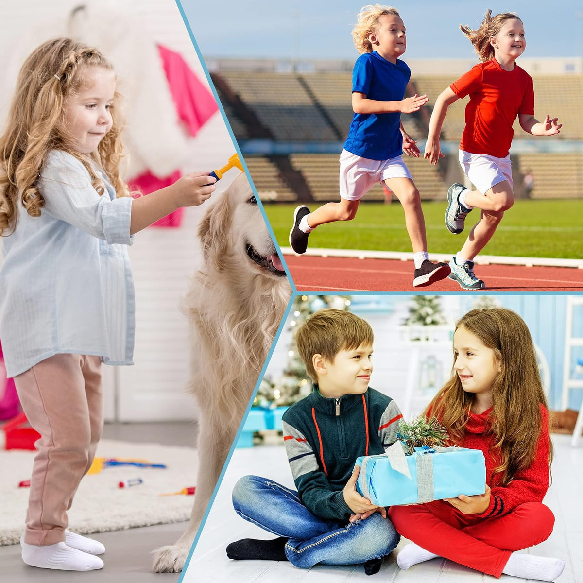 DoSmart Kids Athletic Crew Socks Boys Girls Classics Cotton School Uniform Childs Sports Breathable Casual Socks 10 Pairs