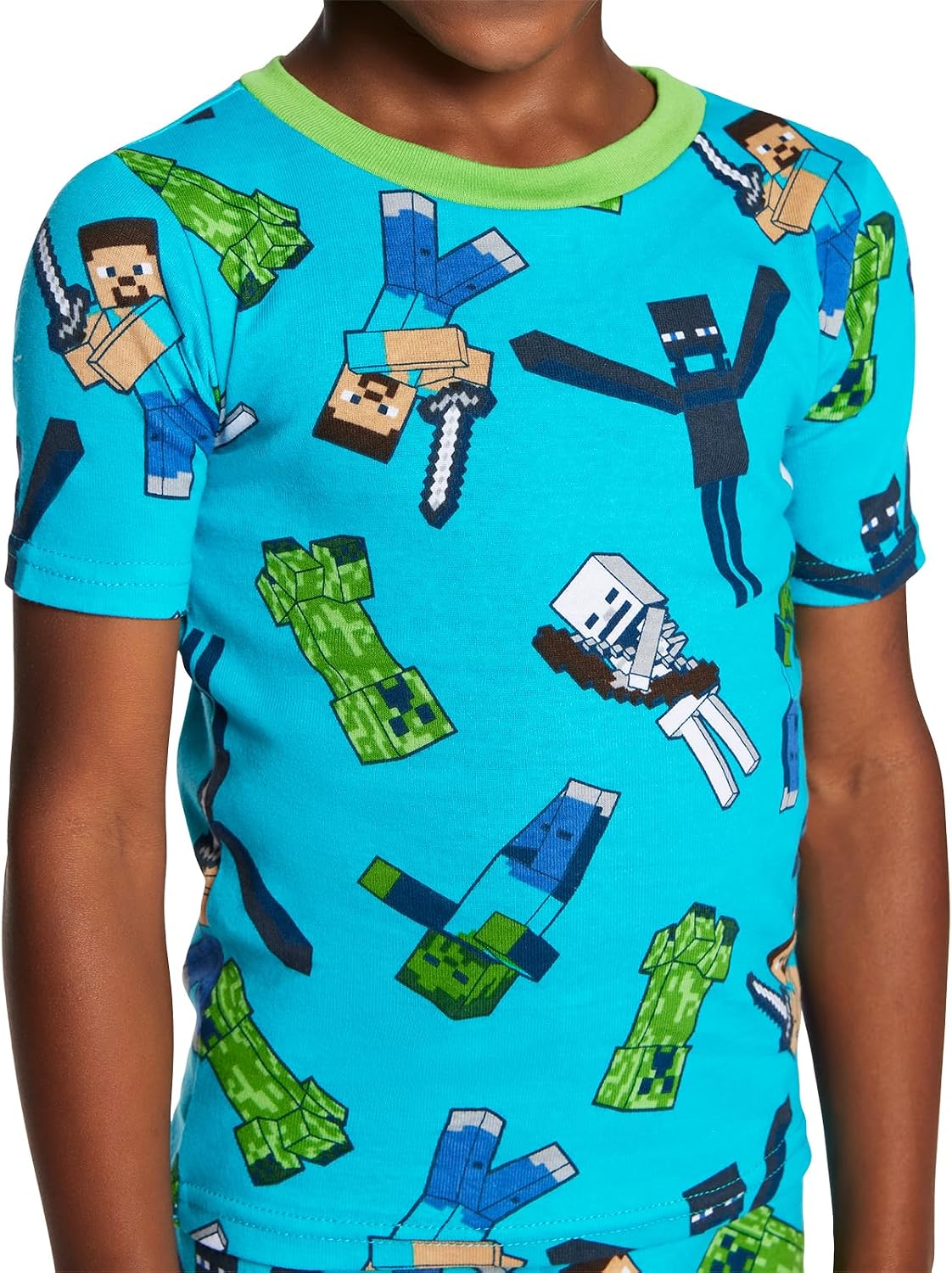 Minecraft Boys' 6-piece Snug-fit Cotton Pajama Set, Soft & Cute for Kids