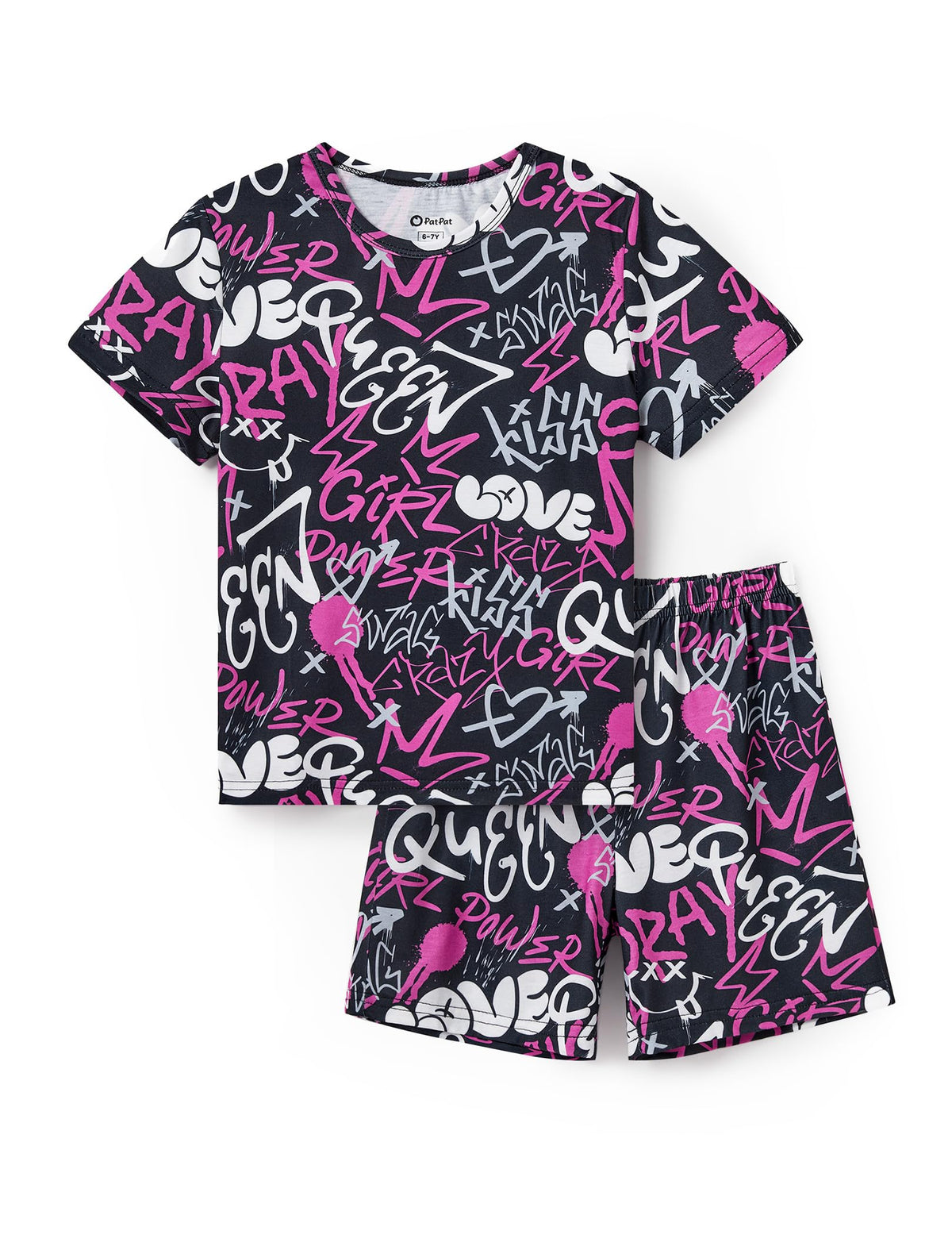 PATPAT Boys Pajamas Short Sleeve T-Shirt and Shorts 2-Piece Sleepwear