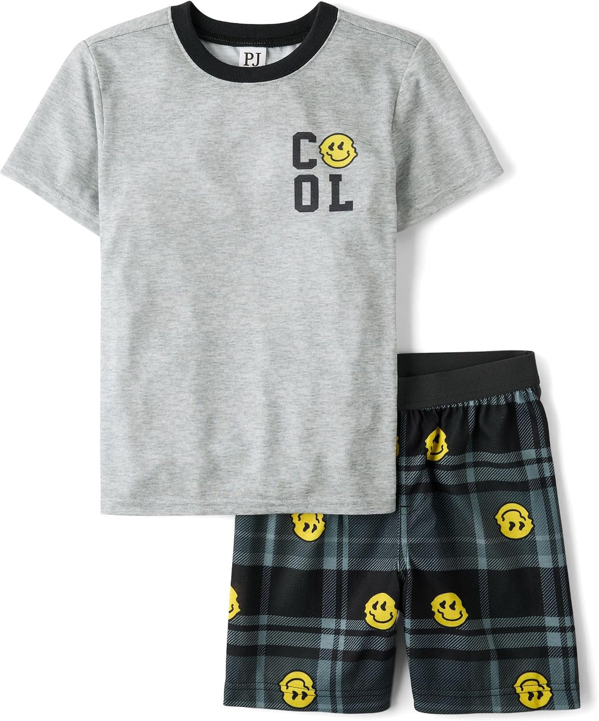 The Children's Place Boys' Sleeve Top and Shorts,2 Piece Pajama Set