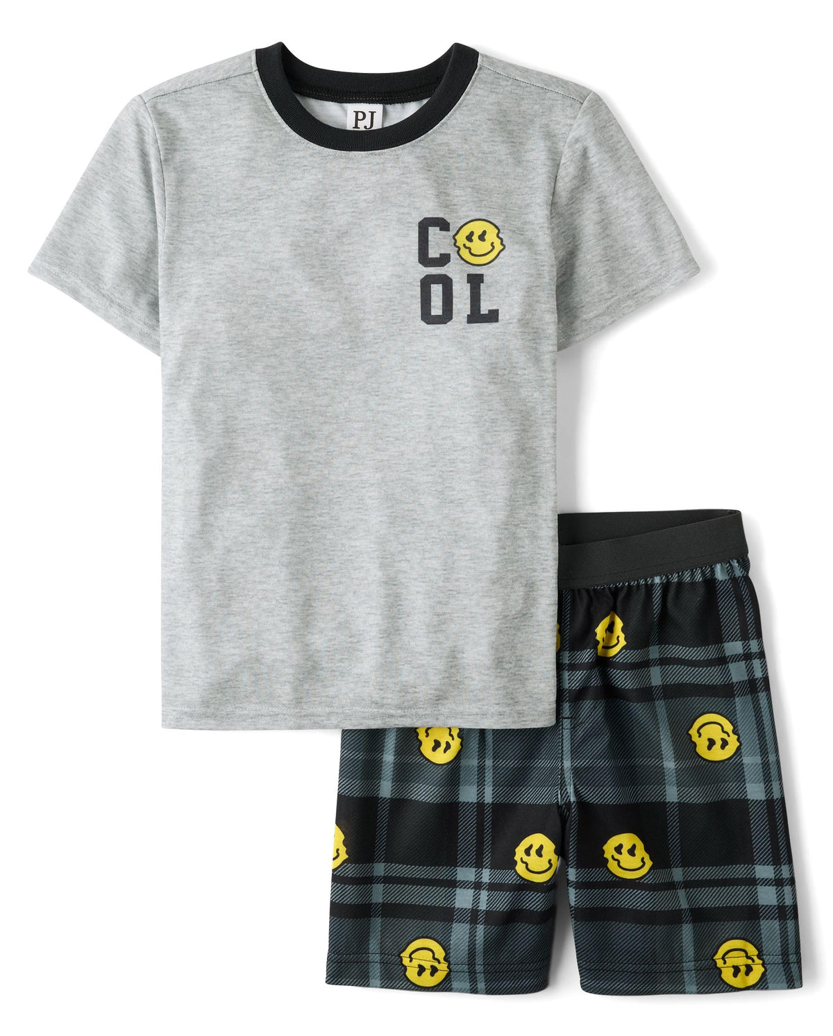 The Children's Place Boys' Sleeve Top and Shorts,2 Piece Pajama Set