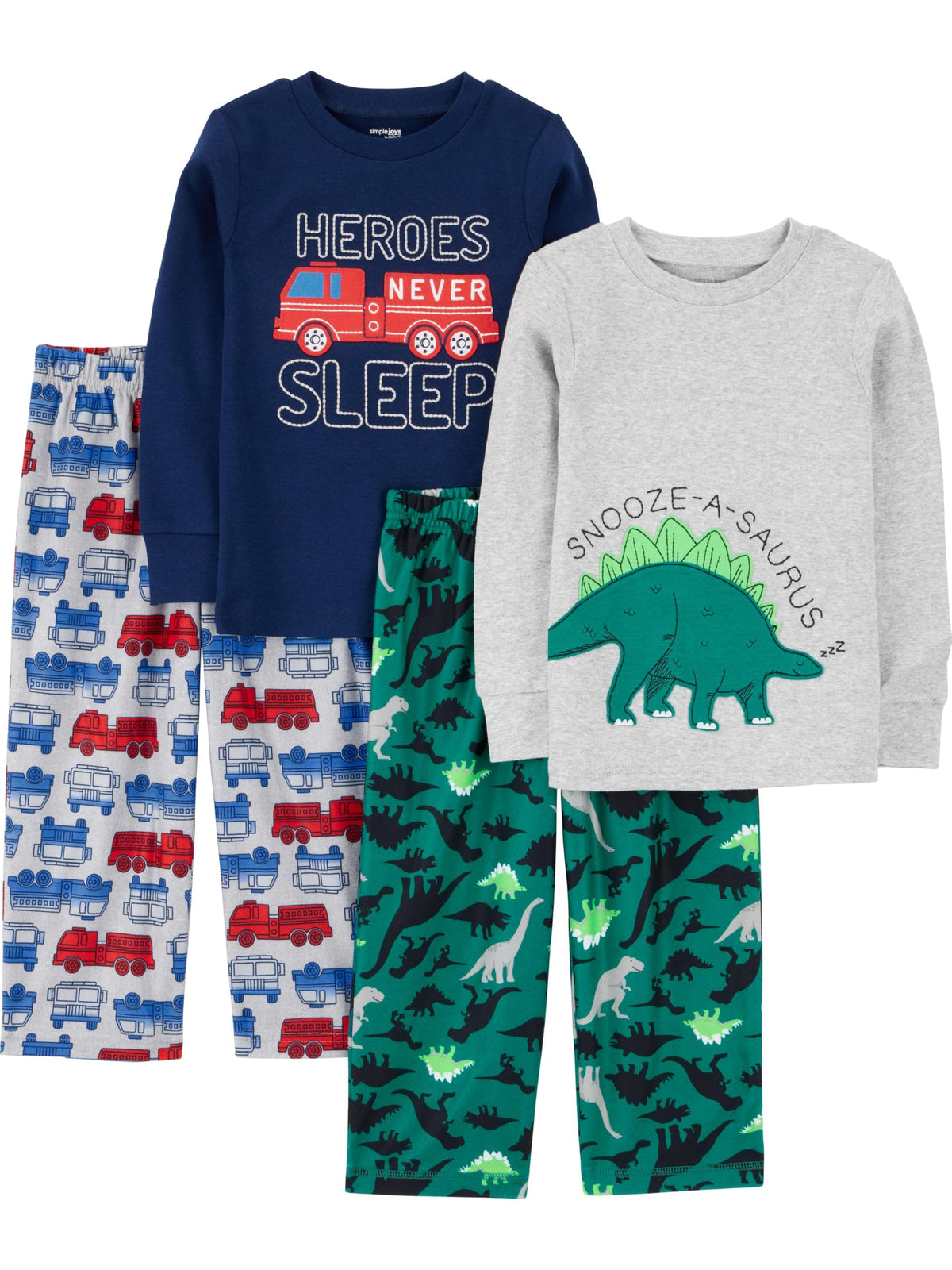 Simple Joys by Carter's Boys 4 piece Pajama Set