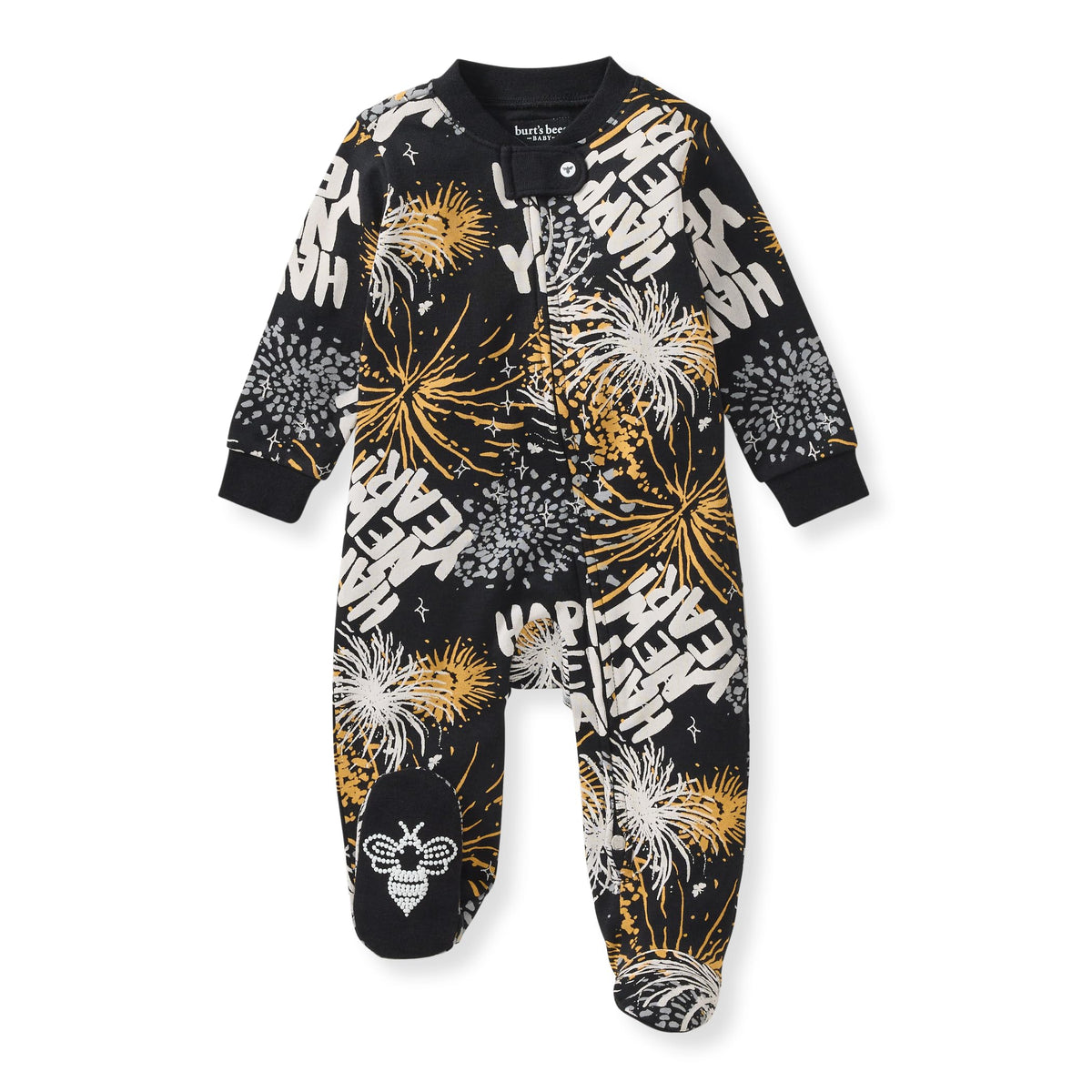 Burt's Bees Baby Boys' Organic Cotton, Sleep and Play Footed Pajamas