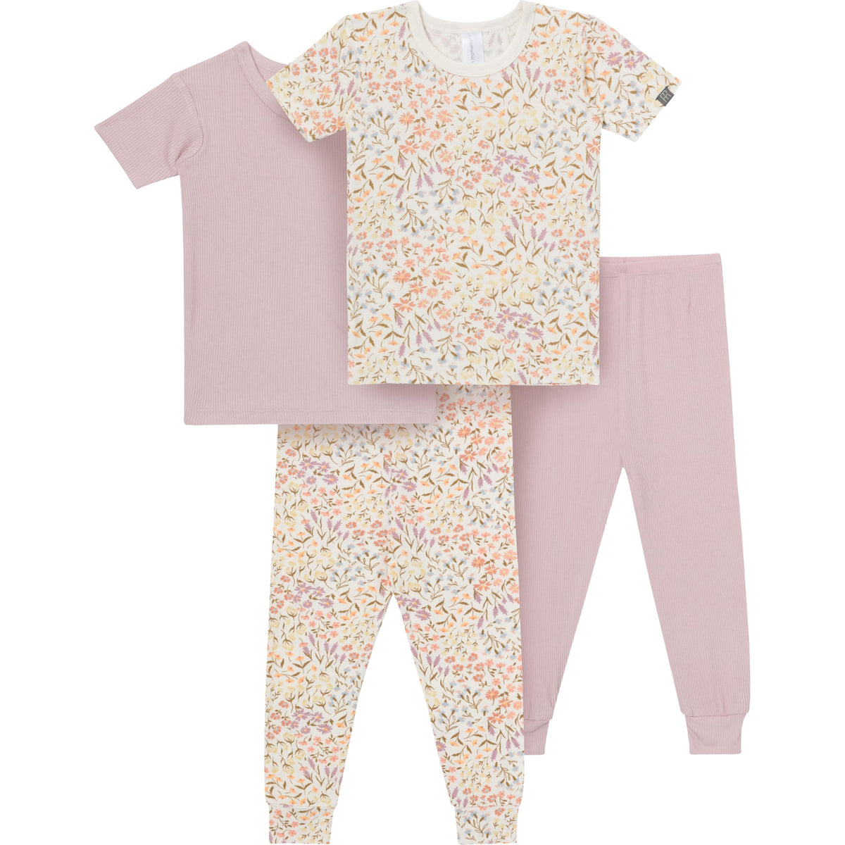 MODERNMOMENTS Baby Viscose 4-piece Tight Fitting Pajama Sets