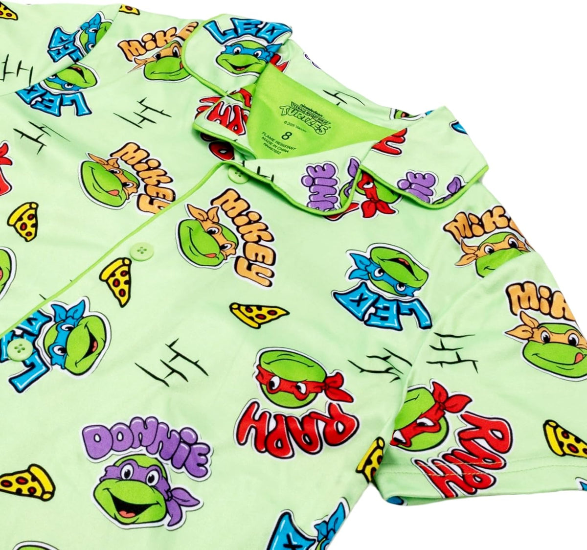 Nickelodeon Boys' 2-piece Loose-fit Button-Down Matching Pajama Set