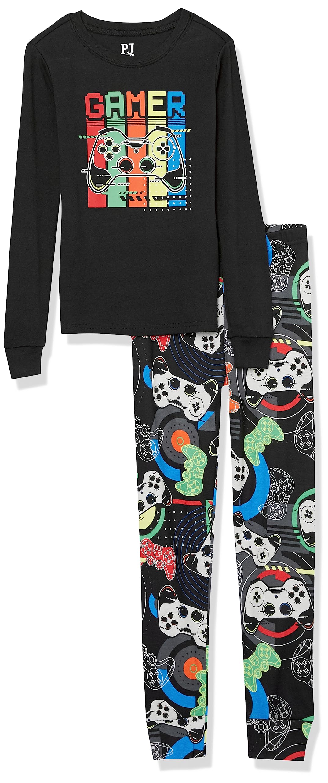 The Children's Place Boys' 100% Cotton Long Sleeve Top and Pants,2 Piece Pajama Set