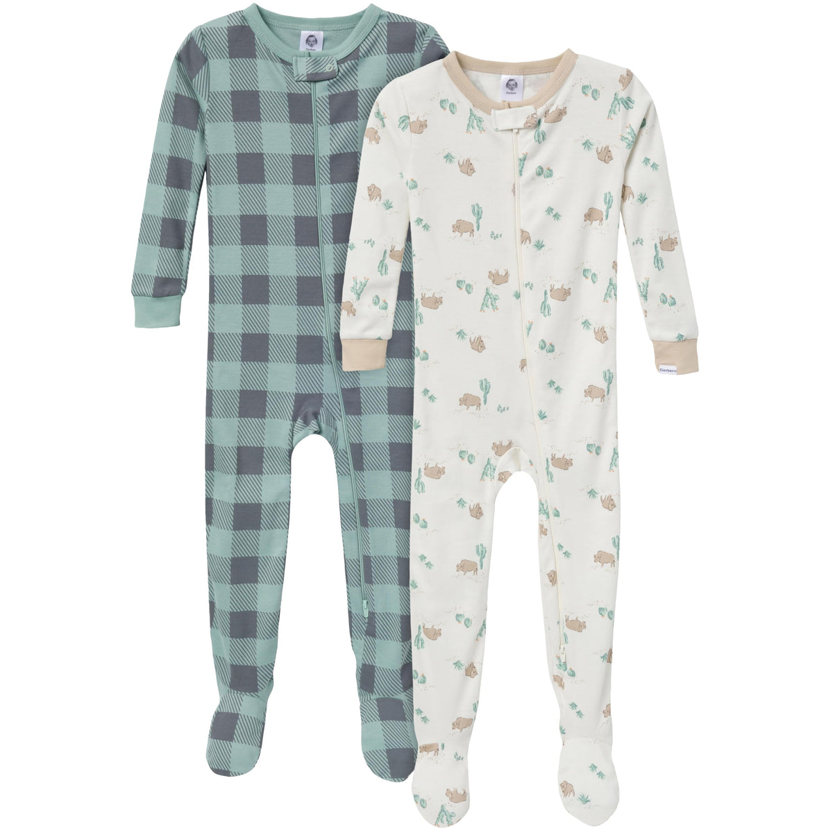 Gerber Baby Boys 2-Pack Footed Pajamas