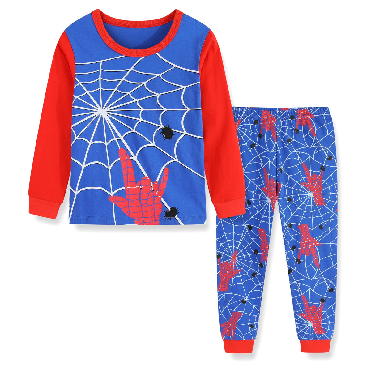 Toddler Boys Long Sleeve Rocket Dinosaur Pajamas Sets Pjs Cotton Sleepwear Infant Kids