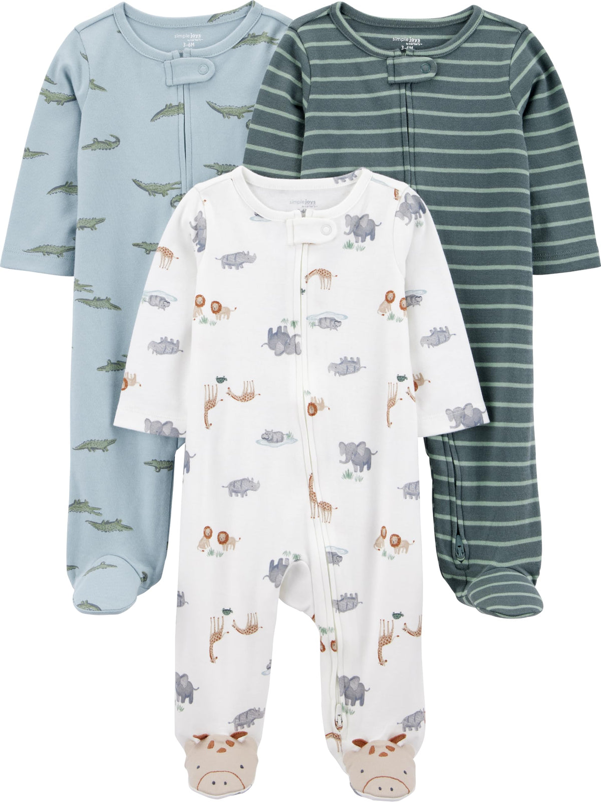 Simple Joys by Carter's Baby 3-Pack Neutral Sleep and Play