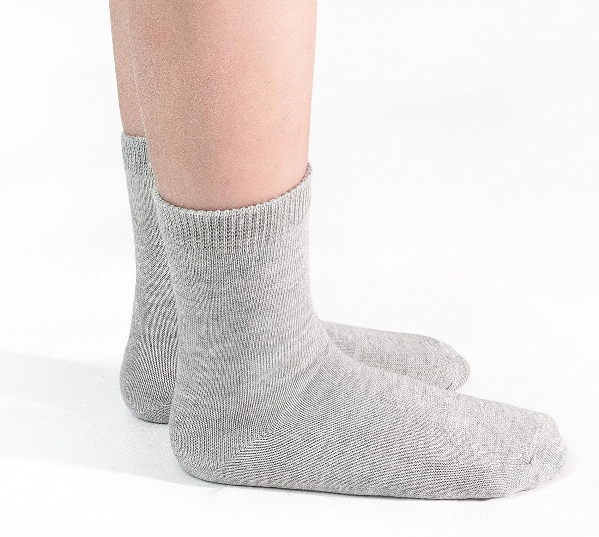 12 Pairs Boys Crew Socks, Unisex Kids School Socks Ages 1-14