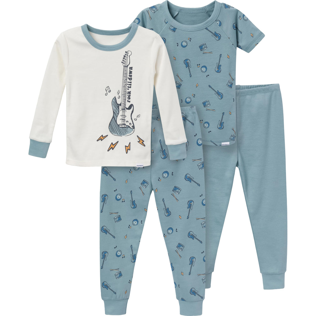 Gerber Baby Boys 4 Piece Pajama Set