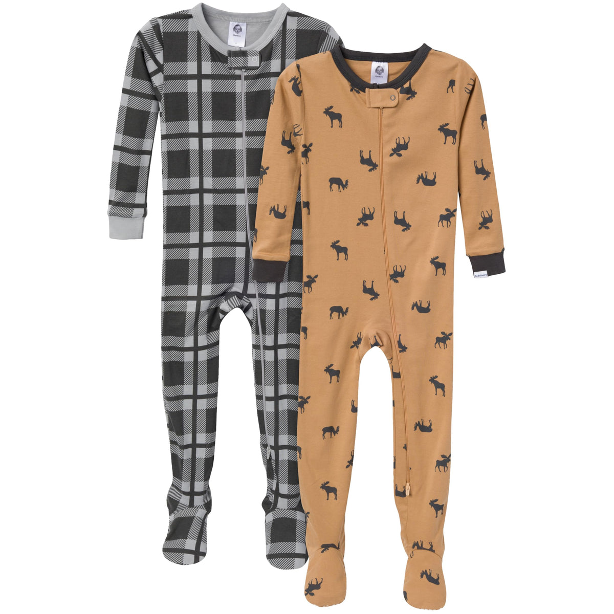 Gerber Baby Boys 2-Pack Footed Pajamas