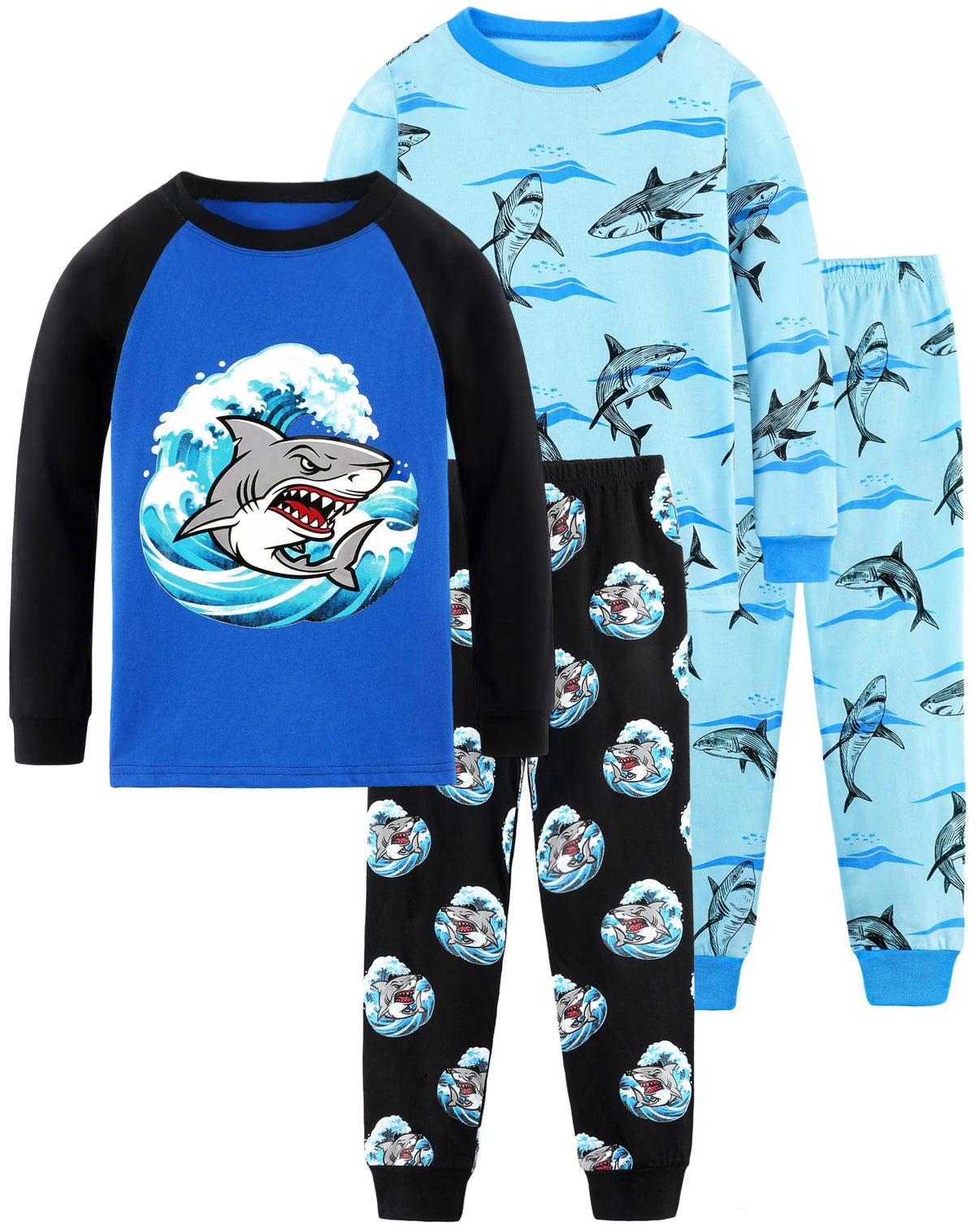 HONGTEYA Toddler Boy Clothes 100% Cotton Long Sleeve Outfit 3-8 Years
