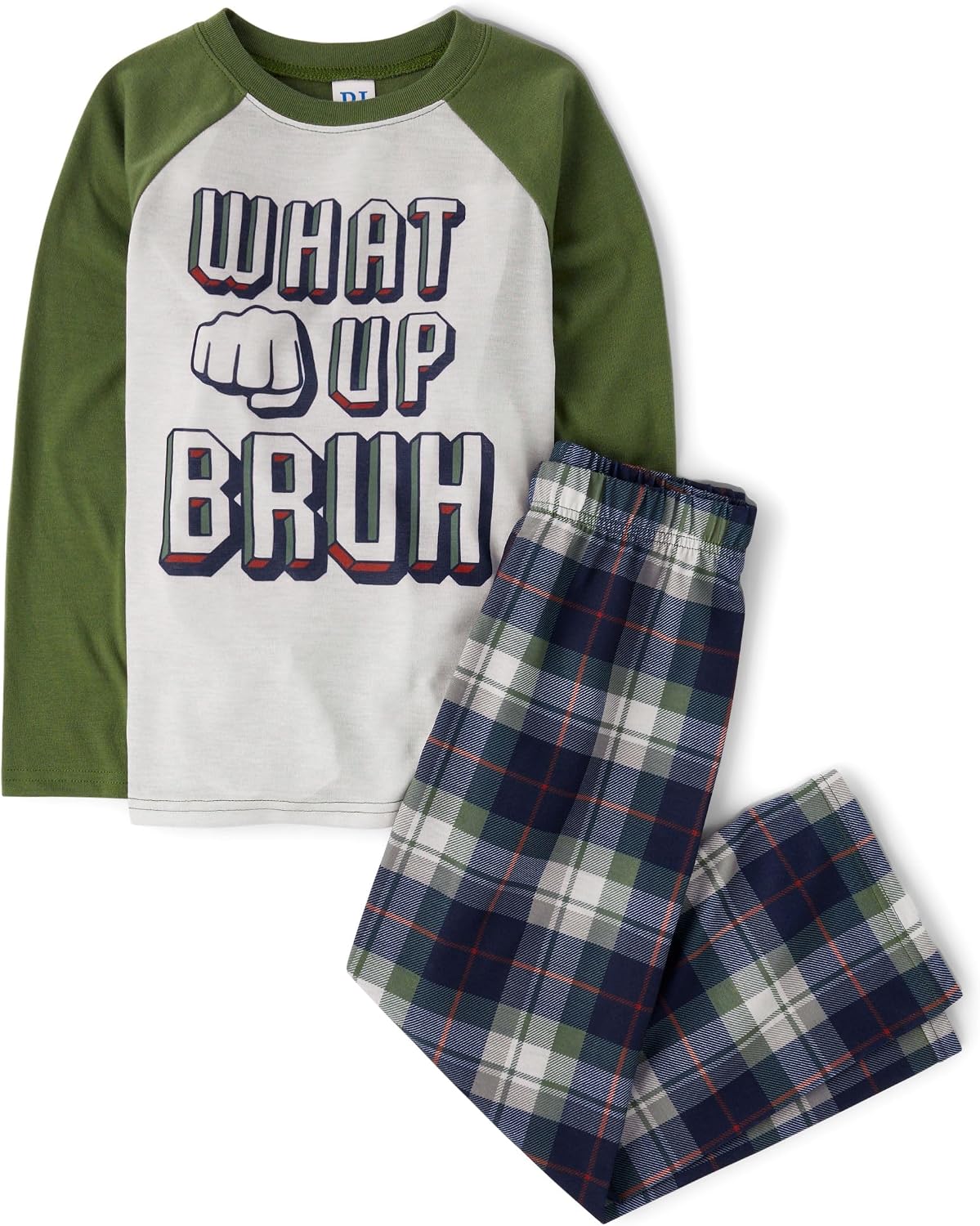 The Children's Place boys Long Sleeve Top and Pants 2 Piece Pajama Set