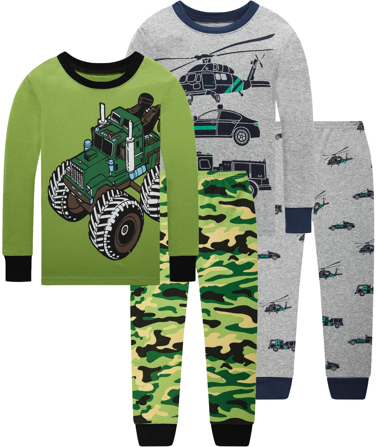 Dolphin&Fish Boy Pajamas Toddler Kids Pjs Set Cotton Soft Clothes Sleepwear