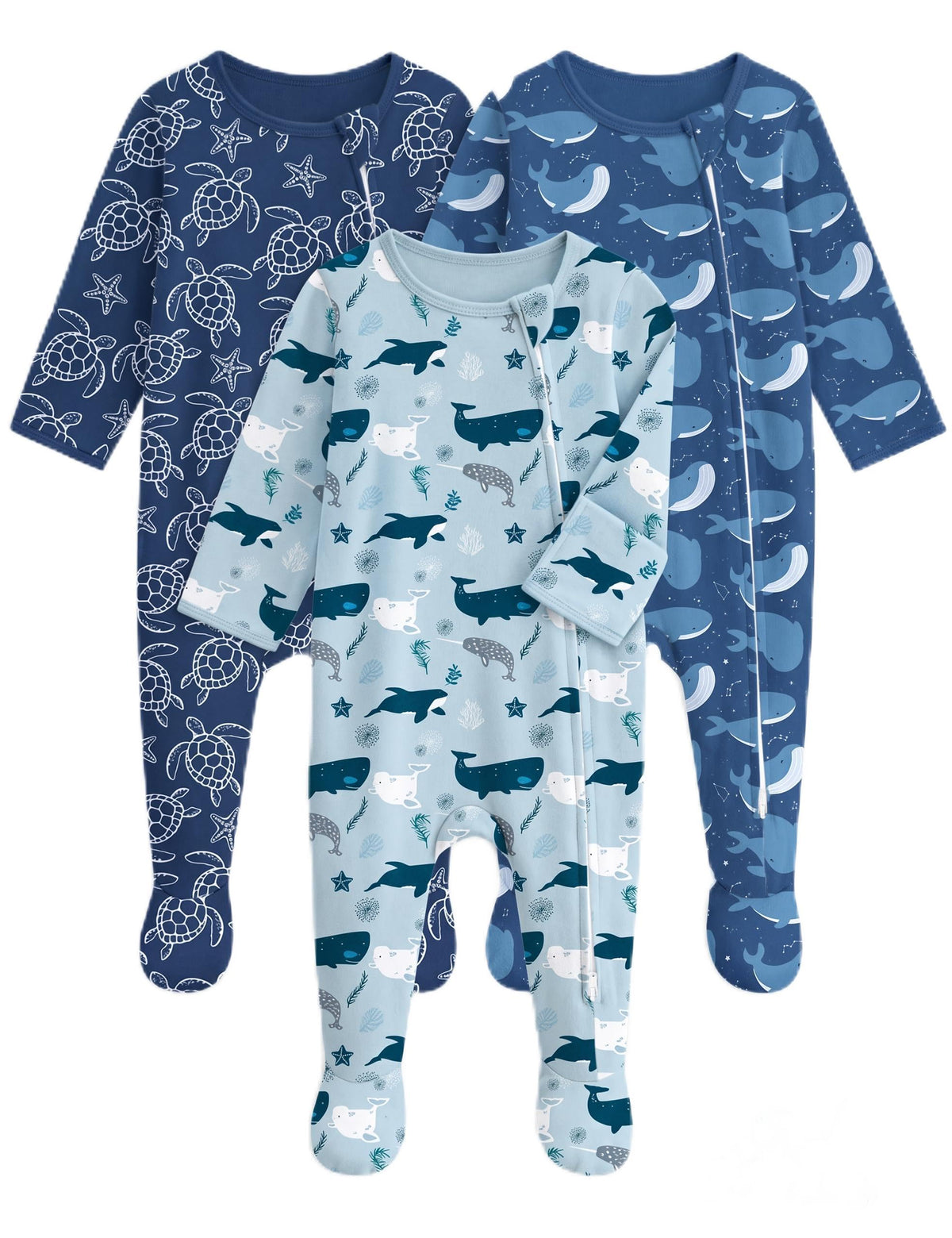 Unnivoll Baby Sleepers 100% Organic Cotton Baby Pajamas Boys Girls Clothes