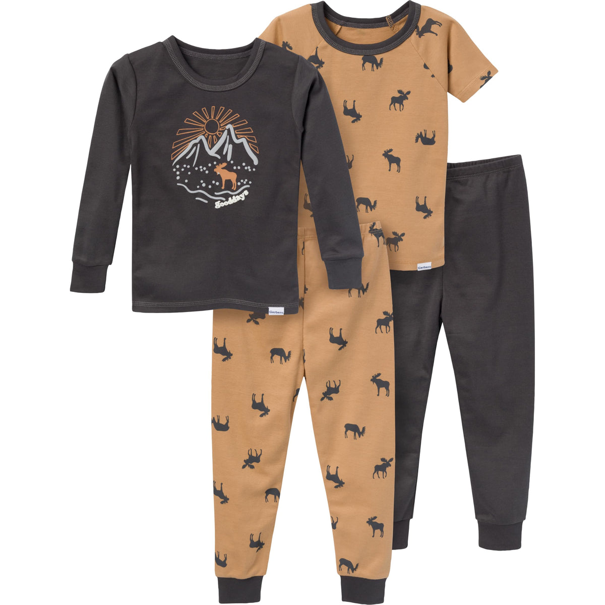 Gerber Baby Boys 4 Piece Pajama Set