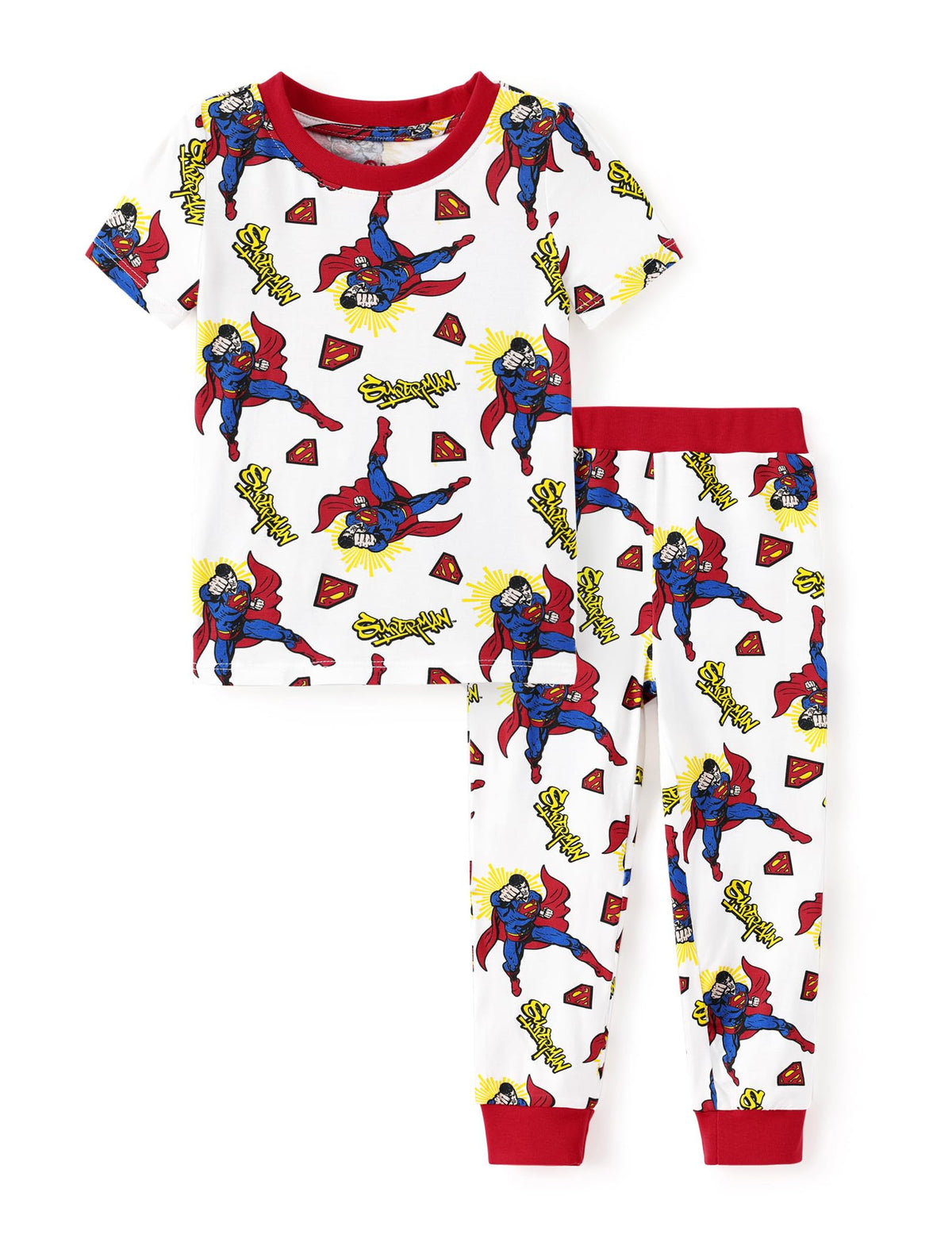 DC Comics Justice League Viscose from Bamboo Boy Superman Batman Pajama Set