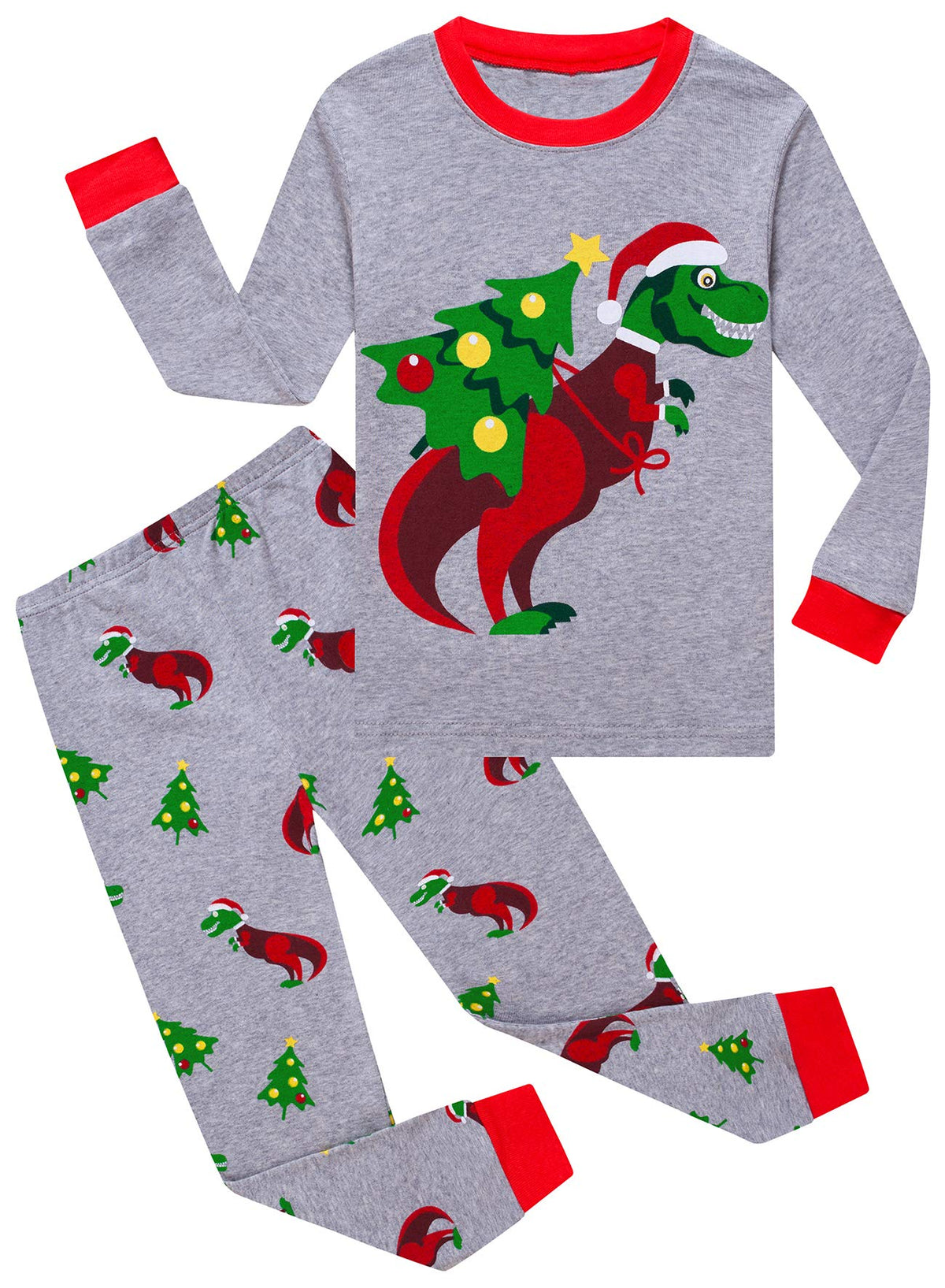 KikizYe Little Big Boys Girls Pajamas Set Kids PJs 100% Cotton Sleepwear