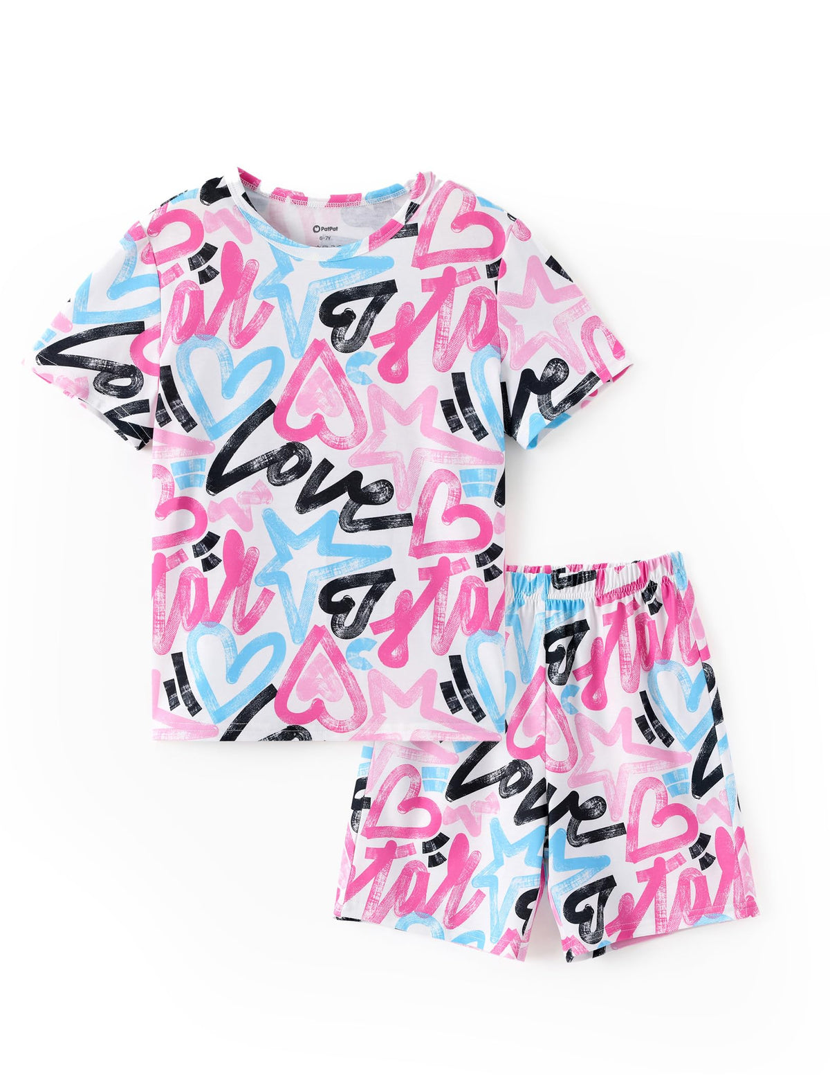 PATPAT Boys Pajamas Short Sleeve T-Shirt and Shorts 2-Piece Sleepwear