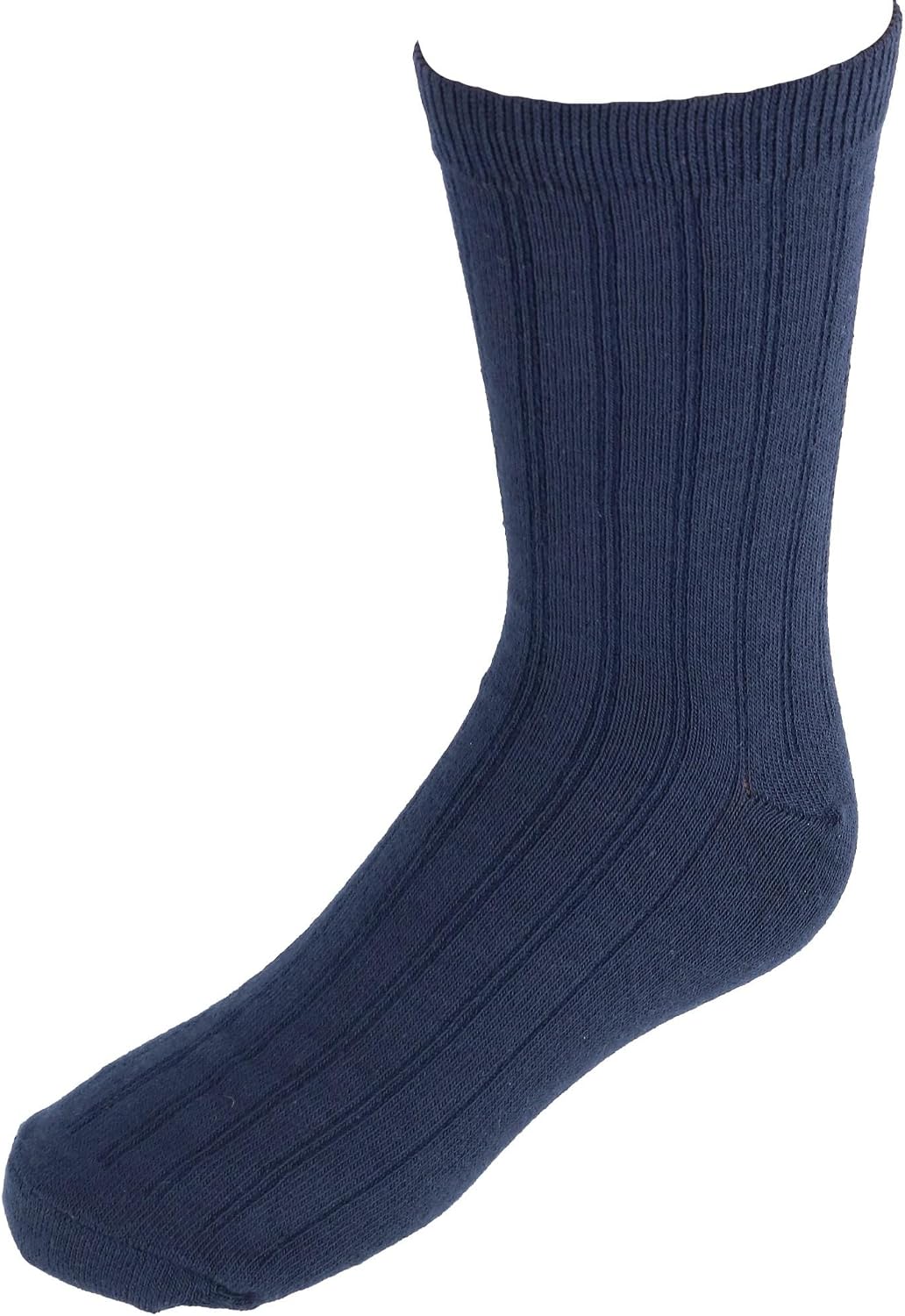 Jefferies Socks Boys 8-20 Rib Crew Socks 3 Pair Pack