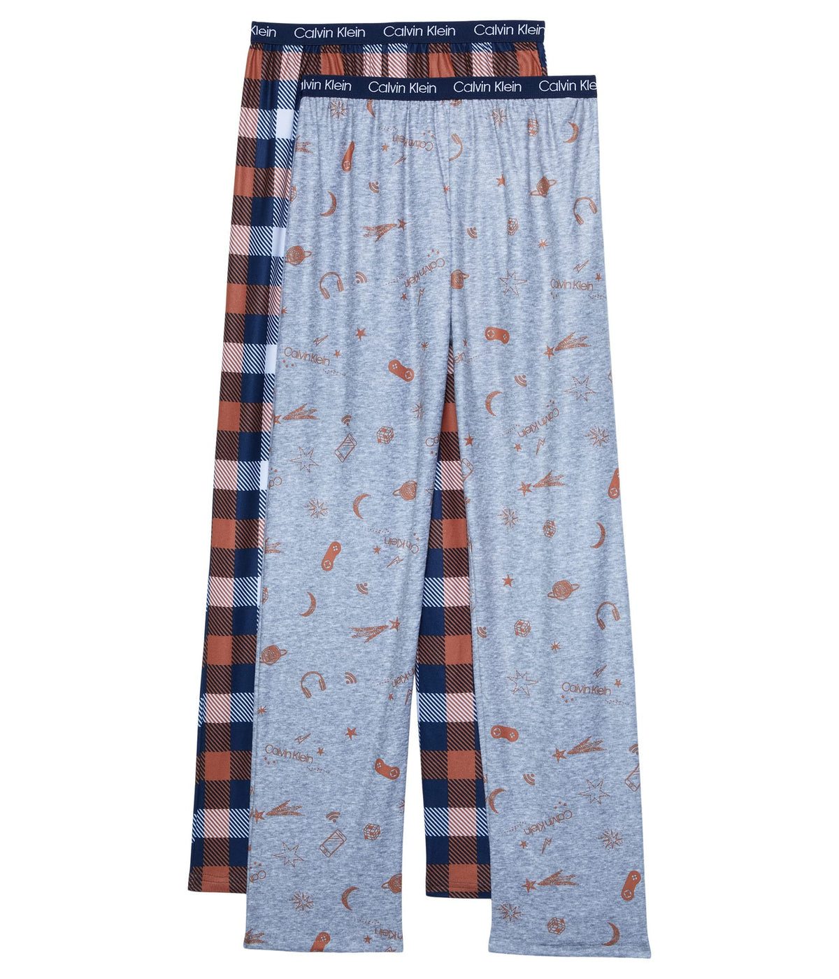 Calvin Klein Kids Boys' Super Soft Brushed Micro Pajama Pant 2-Pack