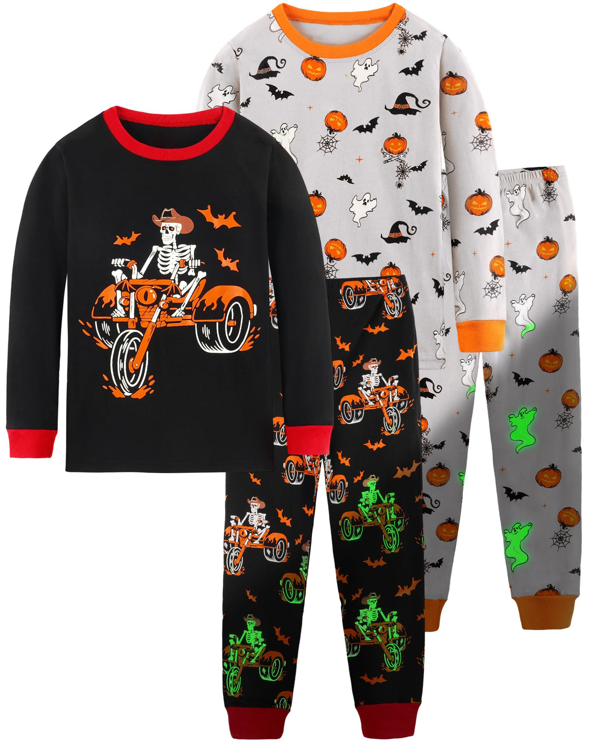 HONGTEYA Toddler Boy Clothes 100% Cotton Long Sleeve Outfit 3-8 Years