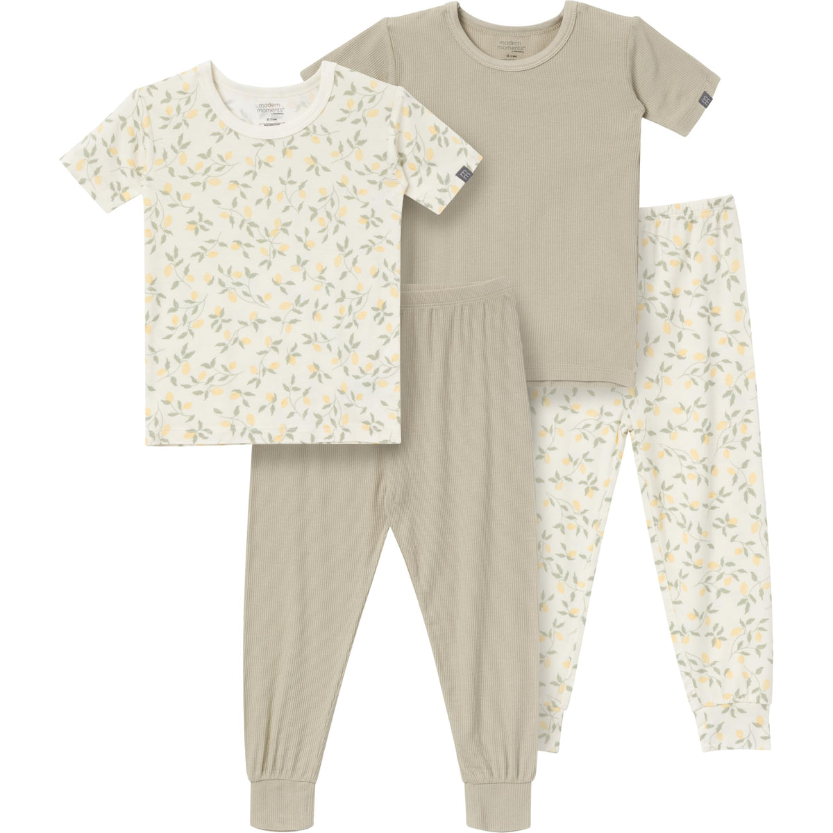 MODERNMOMENTS Baby Viscose 4-piece Tight Fitting Pajama Sets