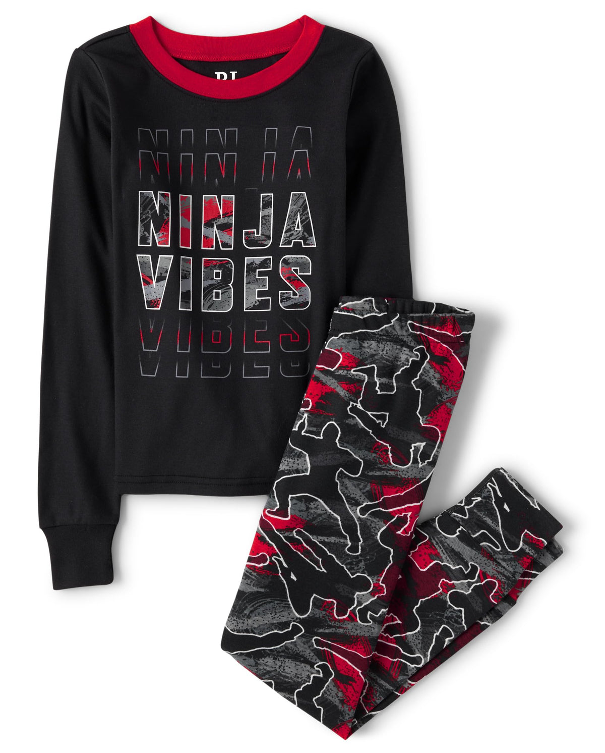 The Children's Place Boys' 100% Cotton Long Sleeve Top and Pants,2 Piece Pajama Set