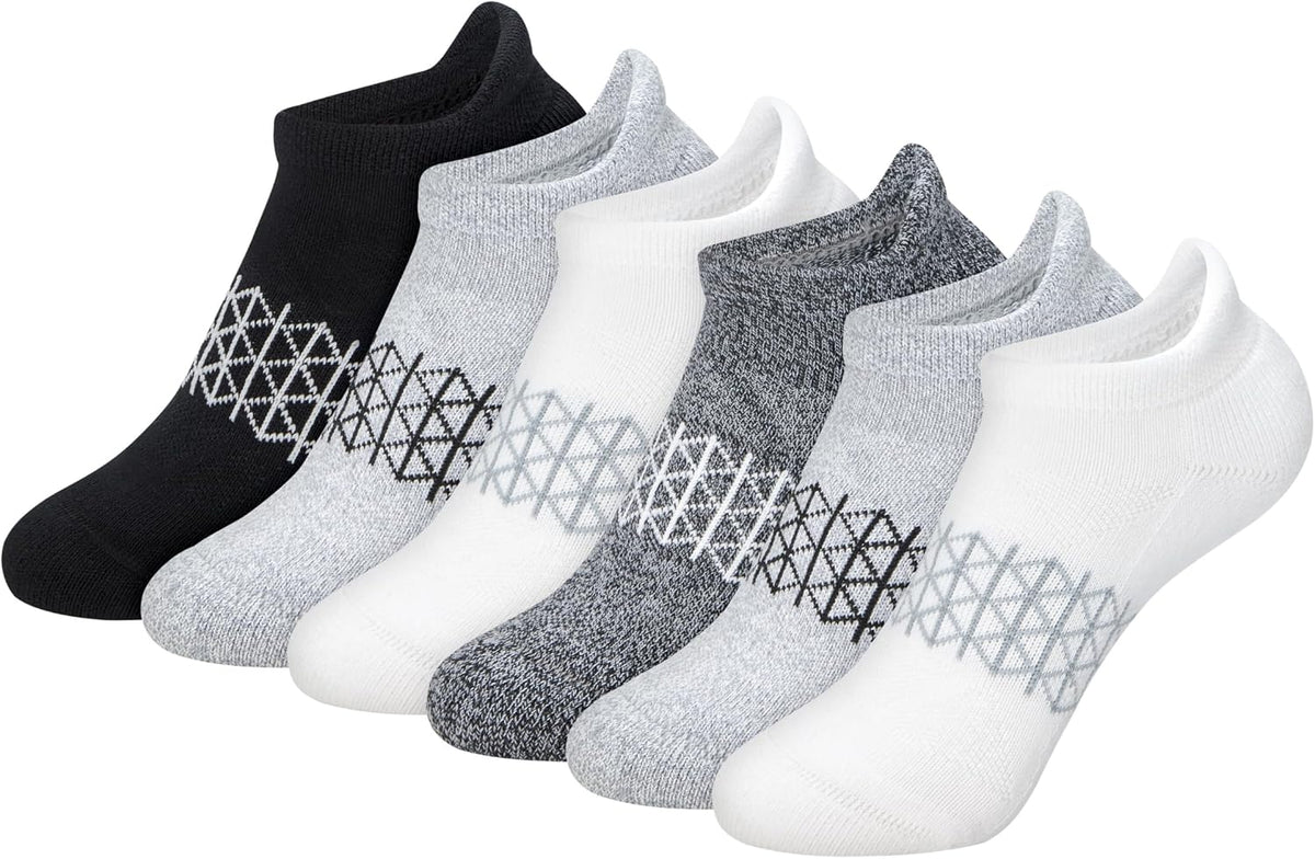 Hanes Boy's Socks, Ankle, Crew, & No Show 6-pack, Absolute Active Cushioned Sports Socks for Boys, Moisture-wicking Athletic