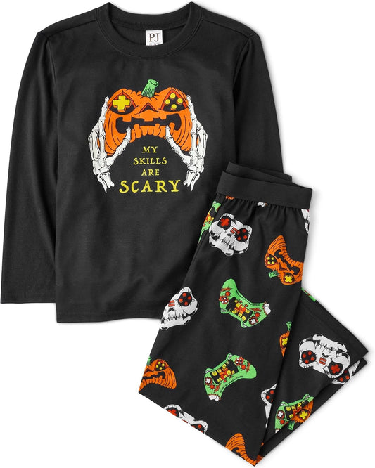 The Children's Place Family Matching Holiday Long Sleeve Pajama Sets, Fleece