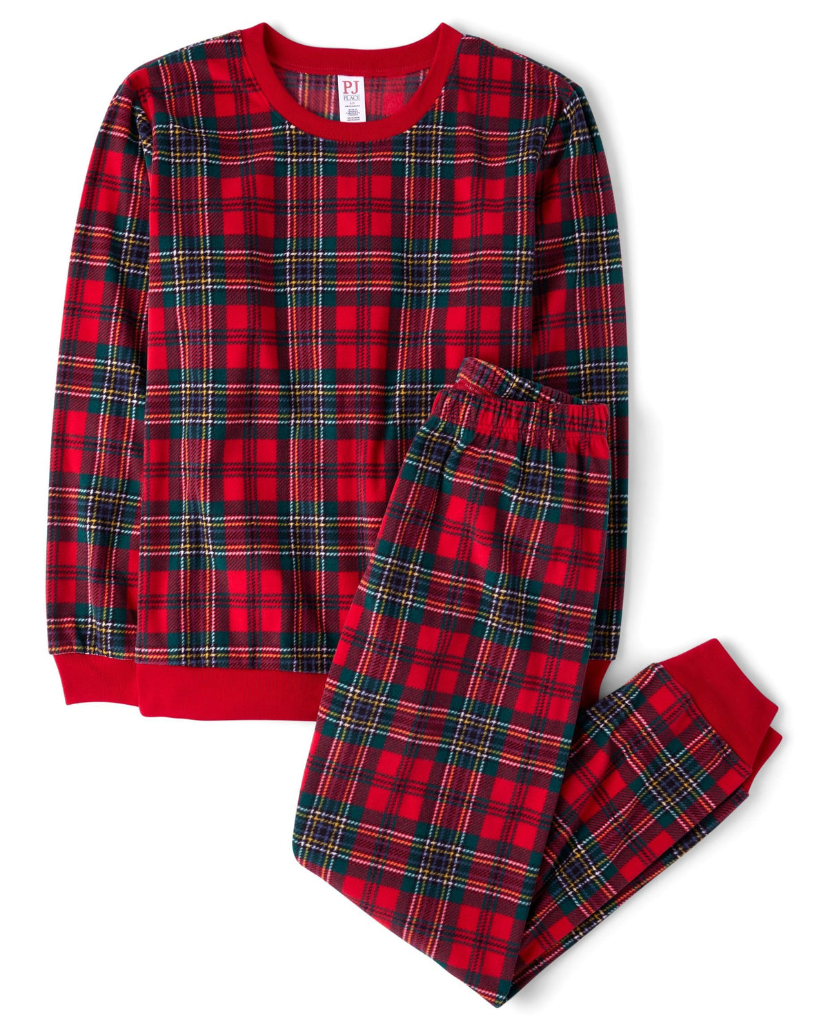 The Children's Place Family Matching Holiday Long Sleeve Pajama Sets, Fleece