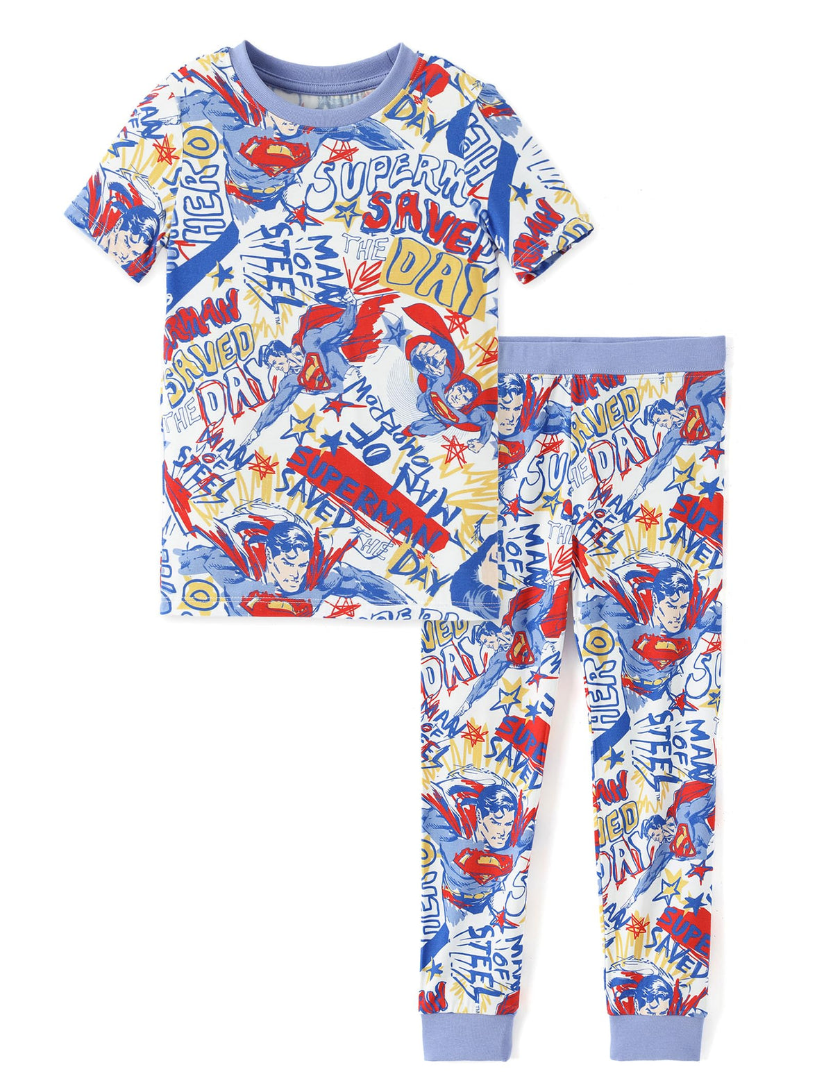 DC Comics Justice League Viscose from Bamboo Boy Superman Batman Pajama Set