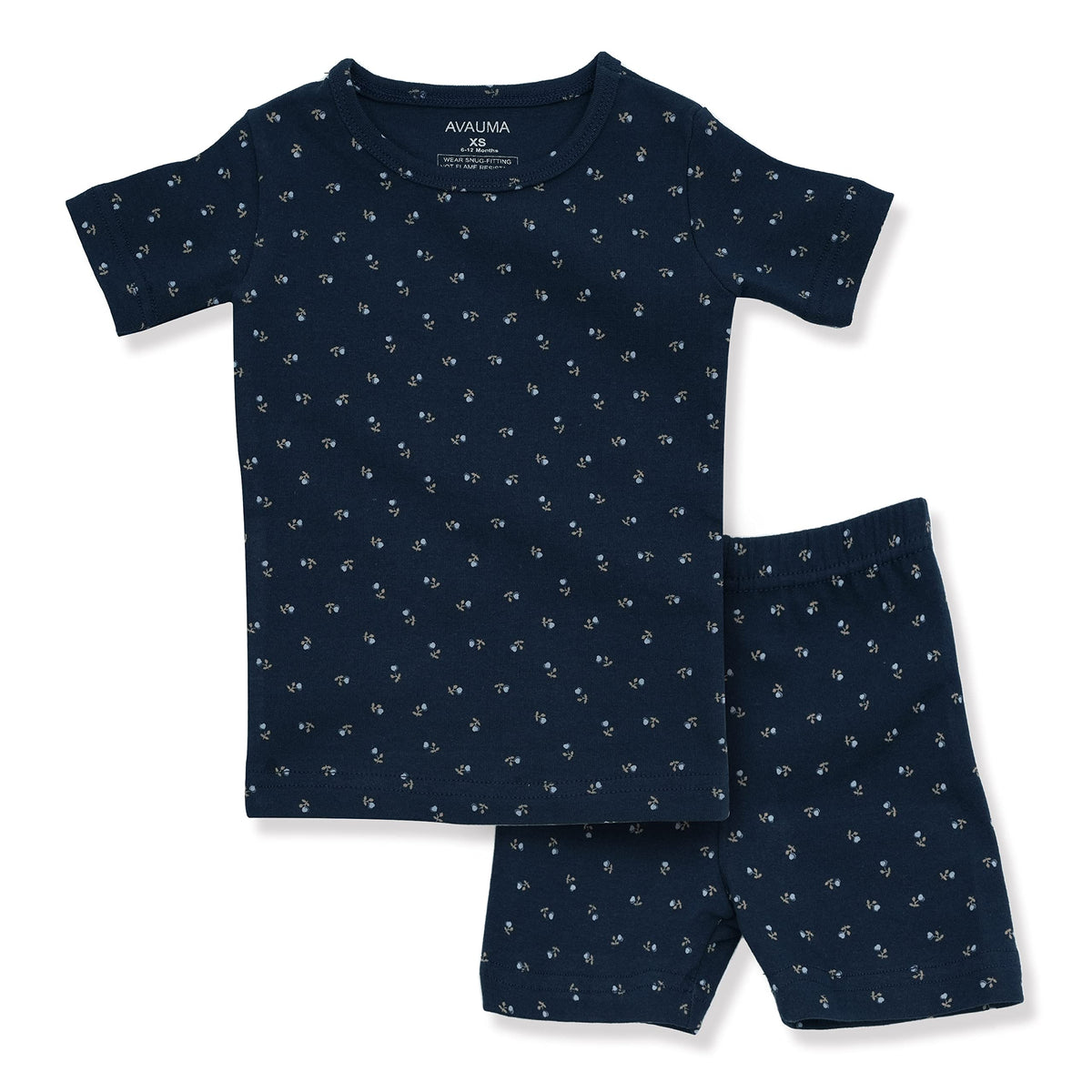 AVAUMA Baby Boys Girls Pajama Set 6M-7T Kids Cute Toddler Snug fit Pattern Design Pjs Cotton Sleepwear