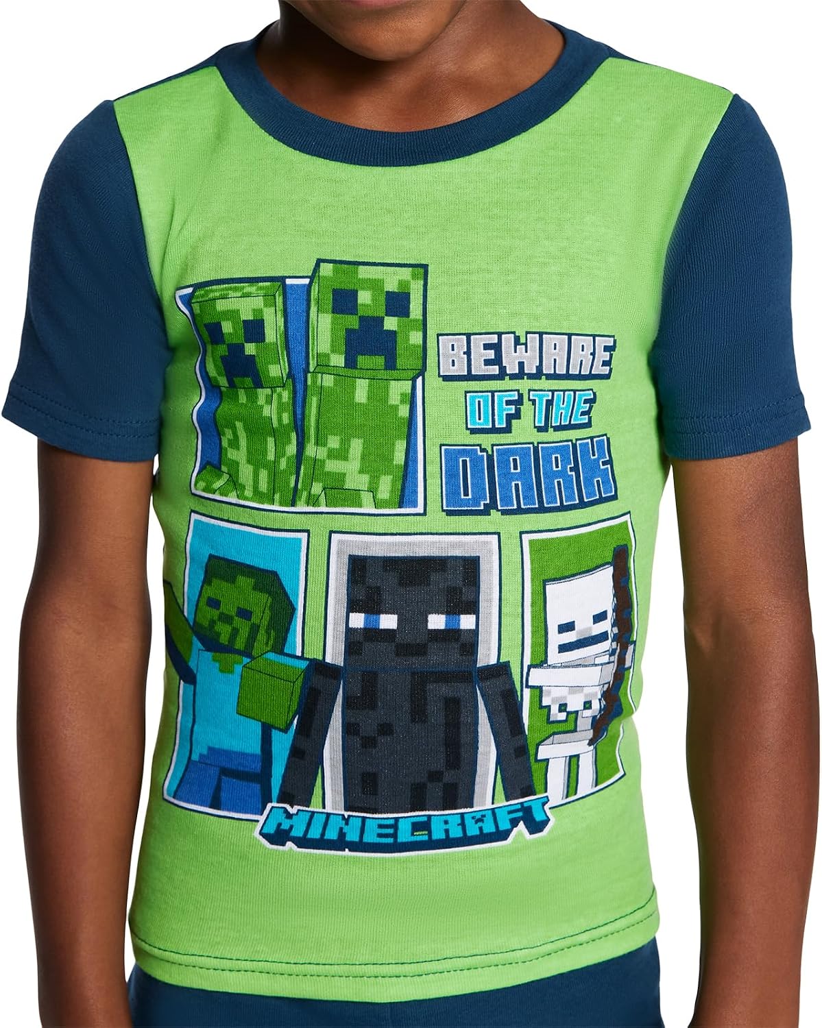 Minecraft Boys' 6-piece Snug-fit Cotton Pajama Set, Soft & Cute for Kids