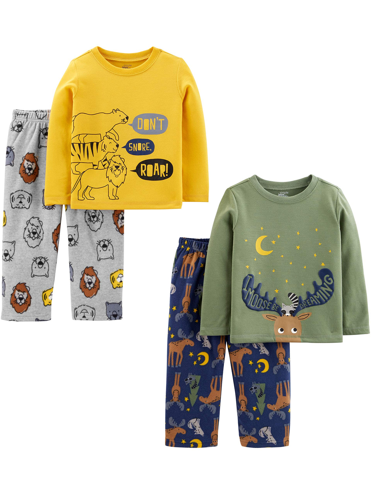 Simple Joys by Carter's Boys 4 piece Pajama Set