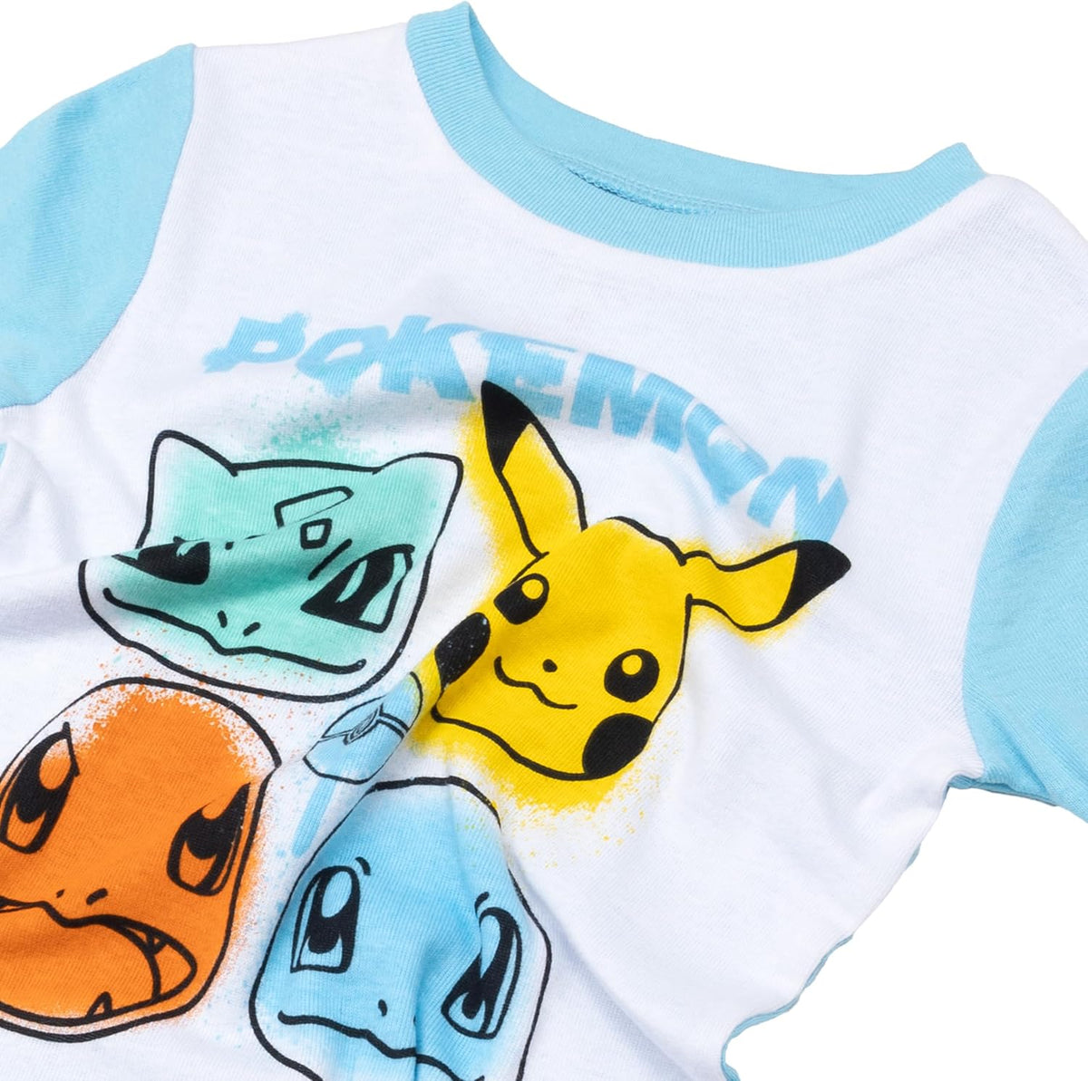 Pokémon Boys' 4-piece Snug-fit Cotton Pajama Set, Matching Pajamas