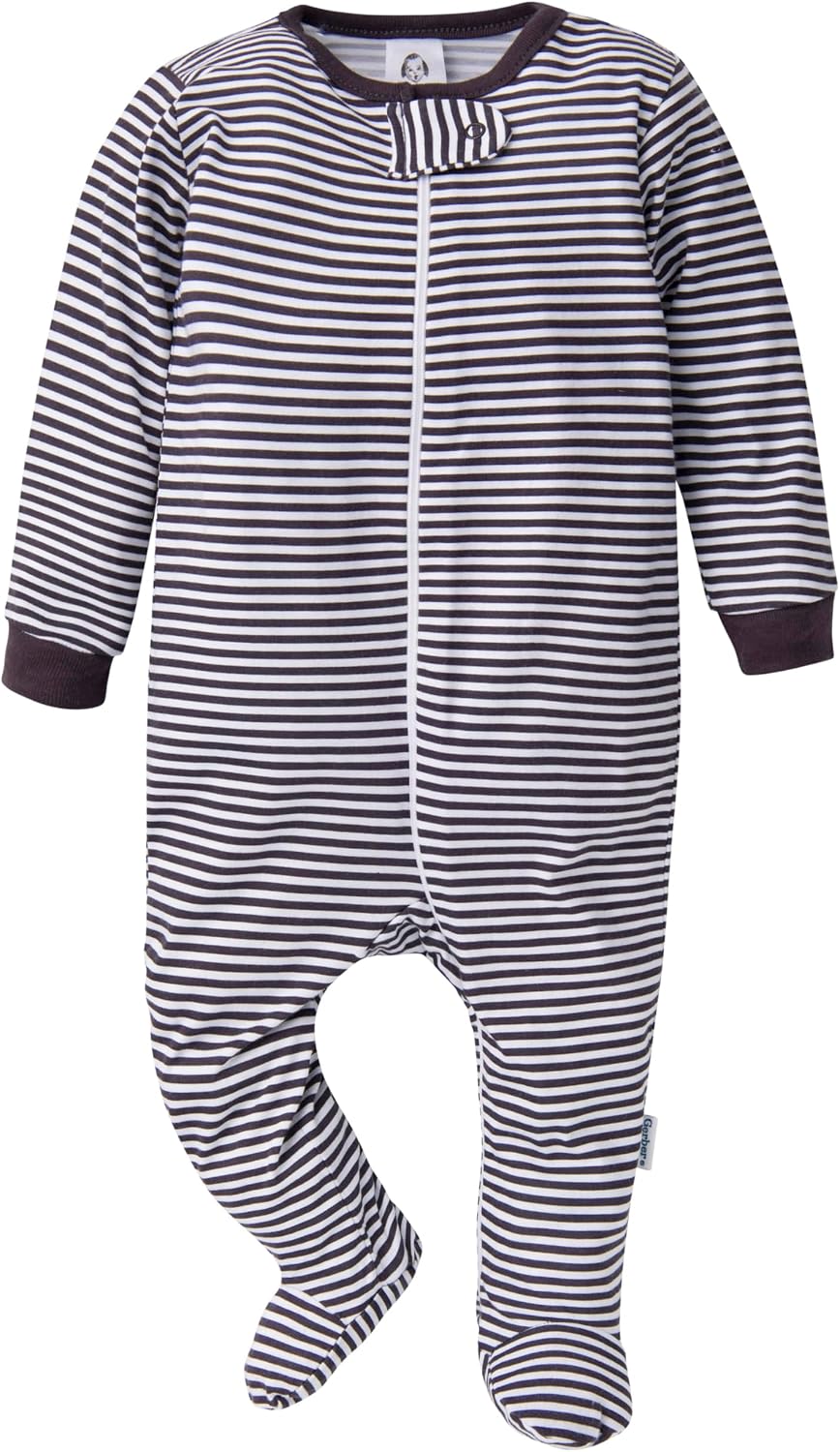 Gerber Baby Boys' 4-Pack Sleep 'N Play Footie, Dogs, Newborn