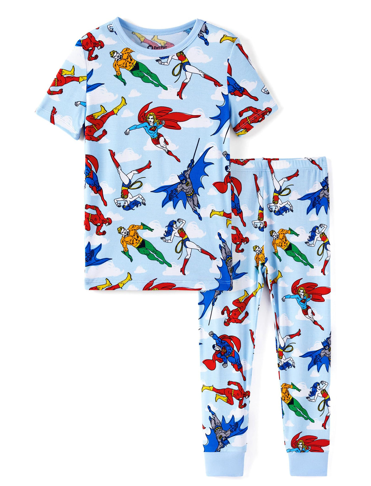 DC Comics Justice League Viscose from Bamboo Boy Superman Batman Pajama Set