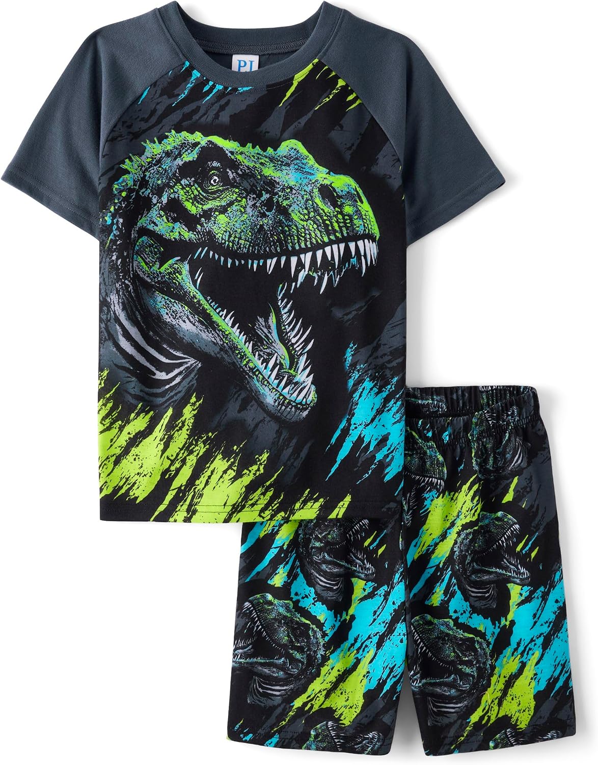 The Children's Place boys Short Sleeve Top and Shorts,2 Piece Pajama Set