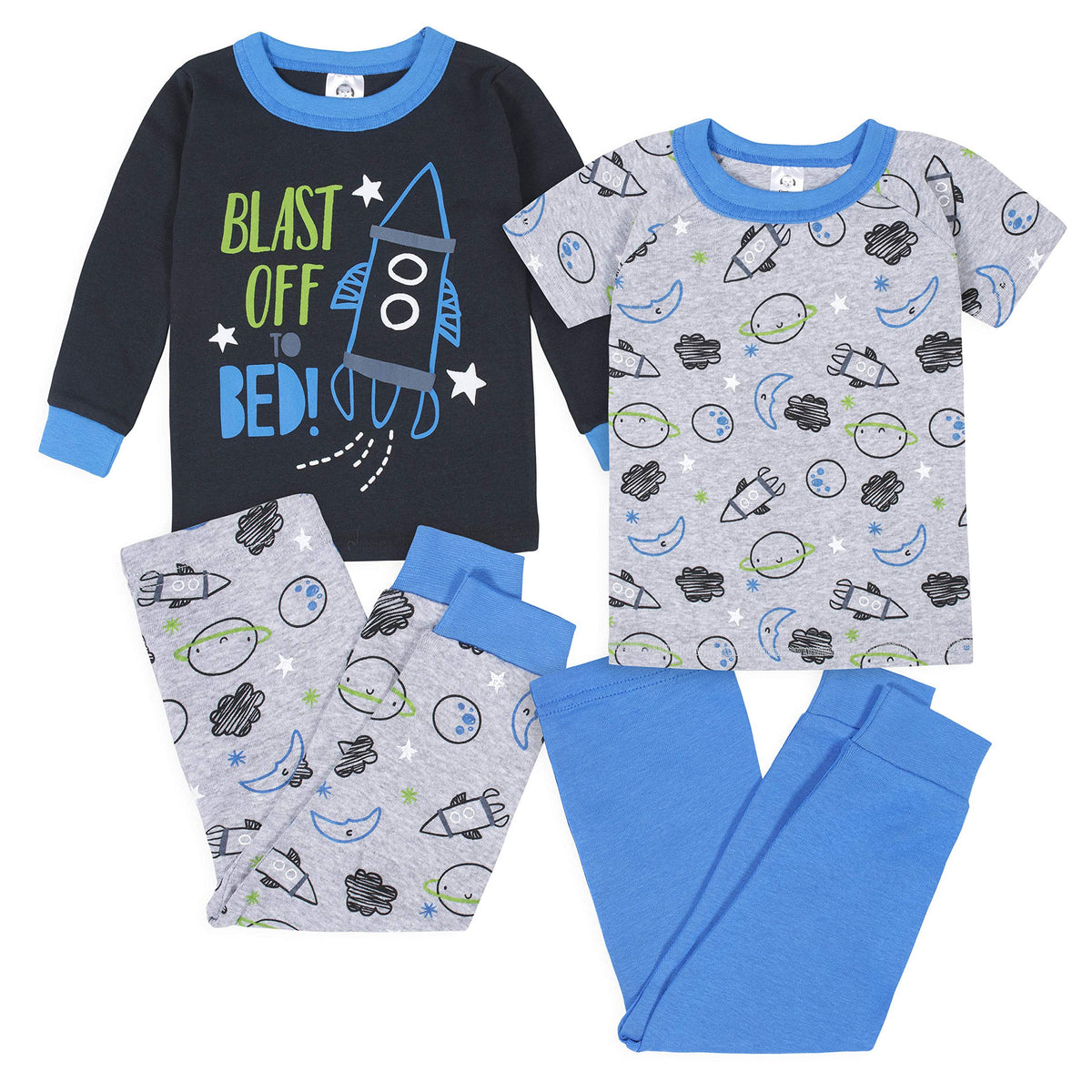 Gerber Baby Boys 4 Piece Pajama Set